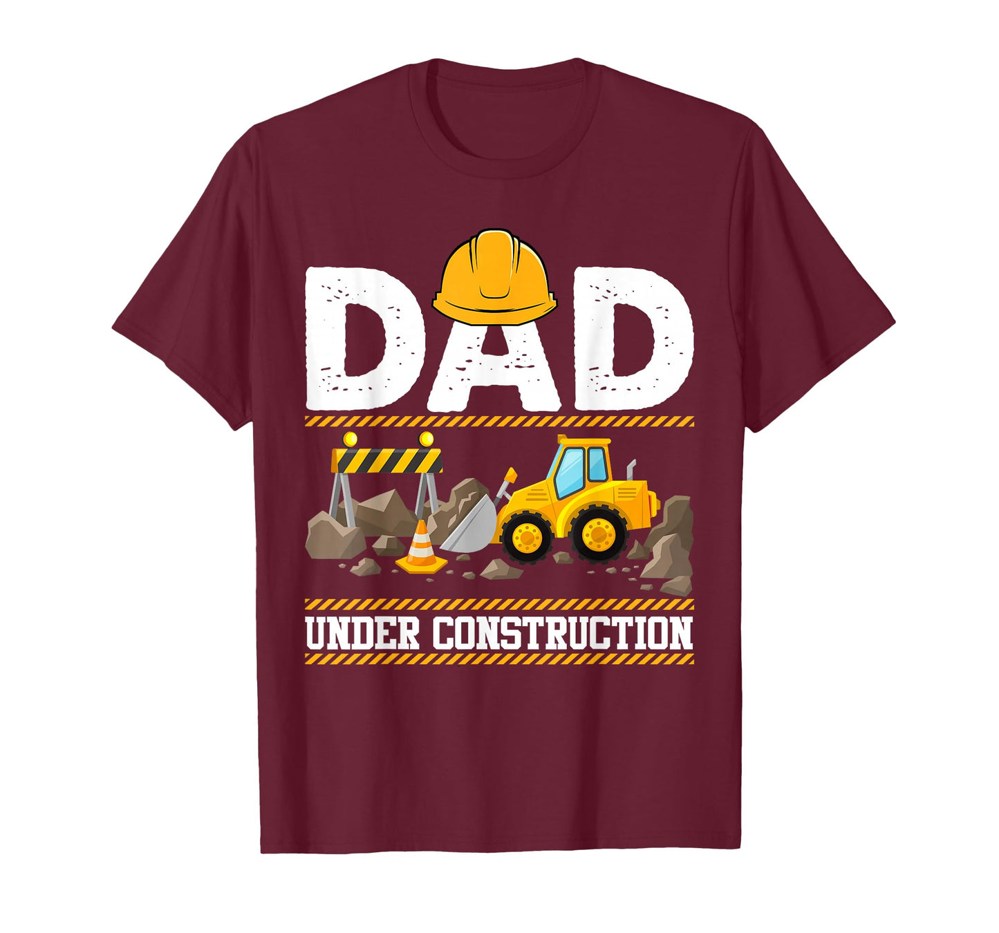 Dad Under Construction Kids Truck Excavator Matching Family T-Shirt