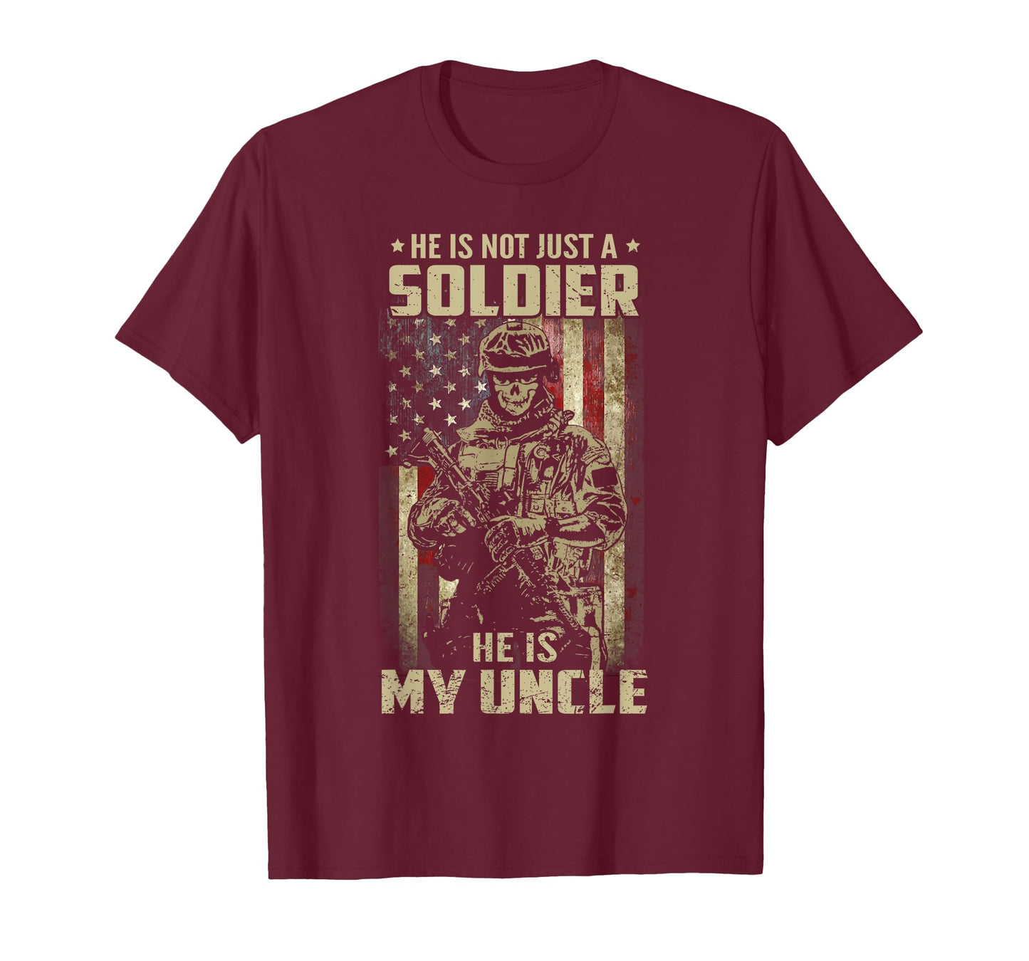 Not Just A Soldier He Is My Uncle US Veteran Family Matching T-Shirt