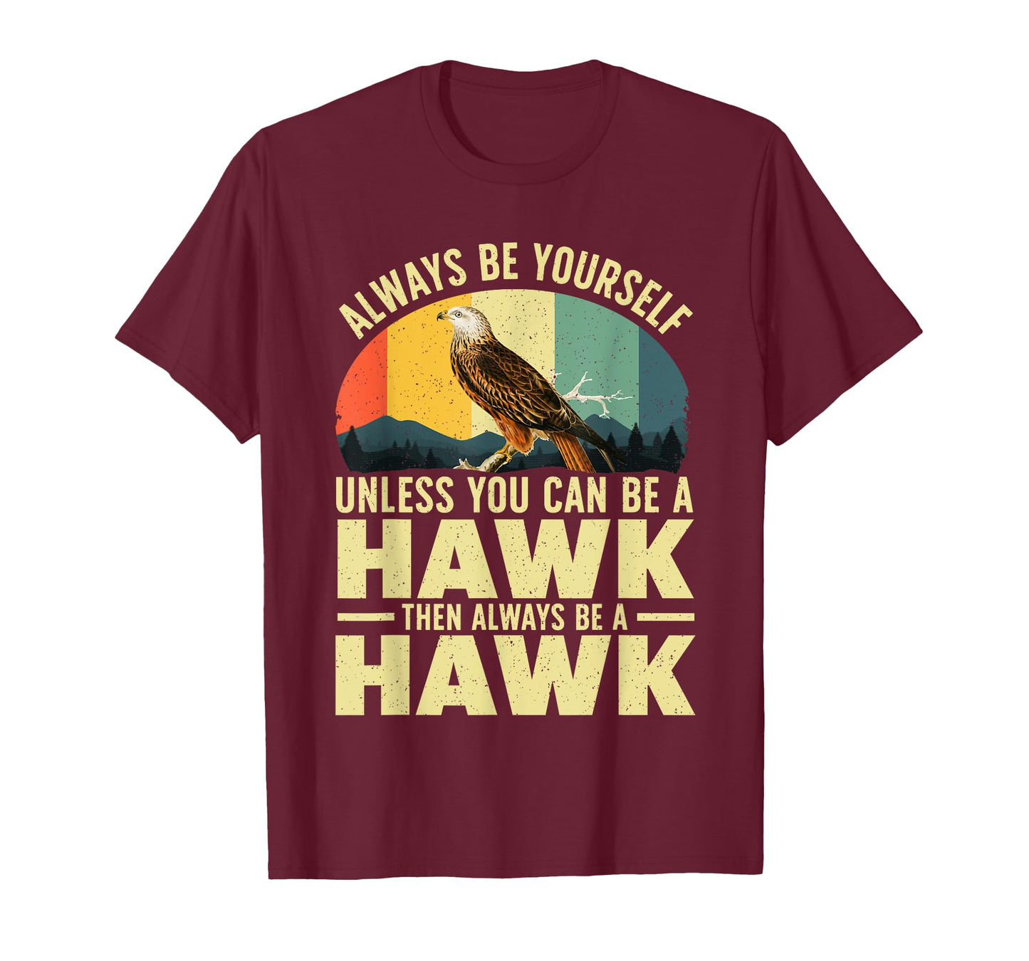 Funny Hawk Art For Men Women Kids Falcon Raptor Bird Lover T-Shirt