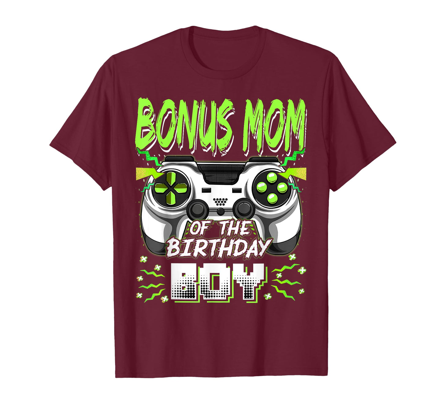 Bonus Mom Of The Birthday Boy Video Game Bday Party T-Shirt