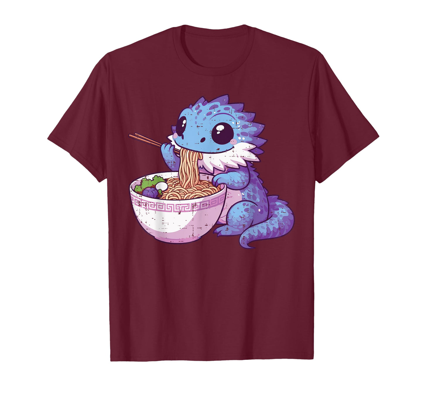 Bearded Dragon Ramen Cute Japanese Beardie Kids Women Men T-Shirt
