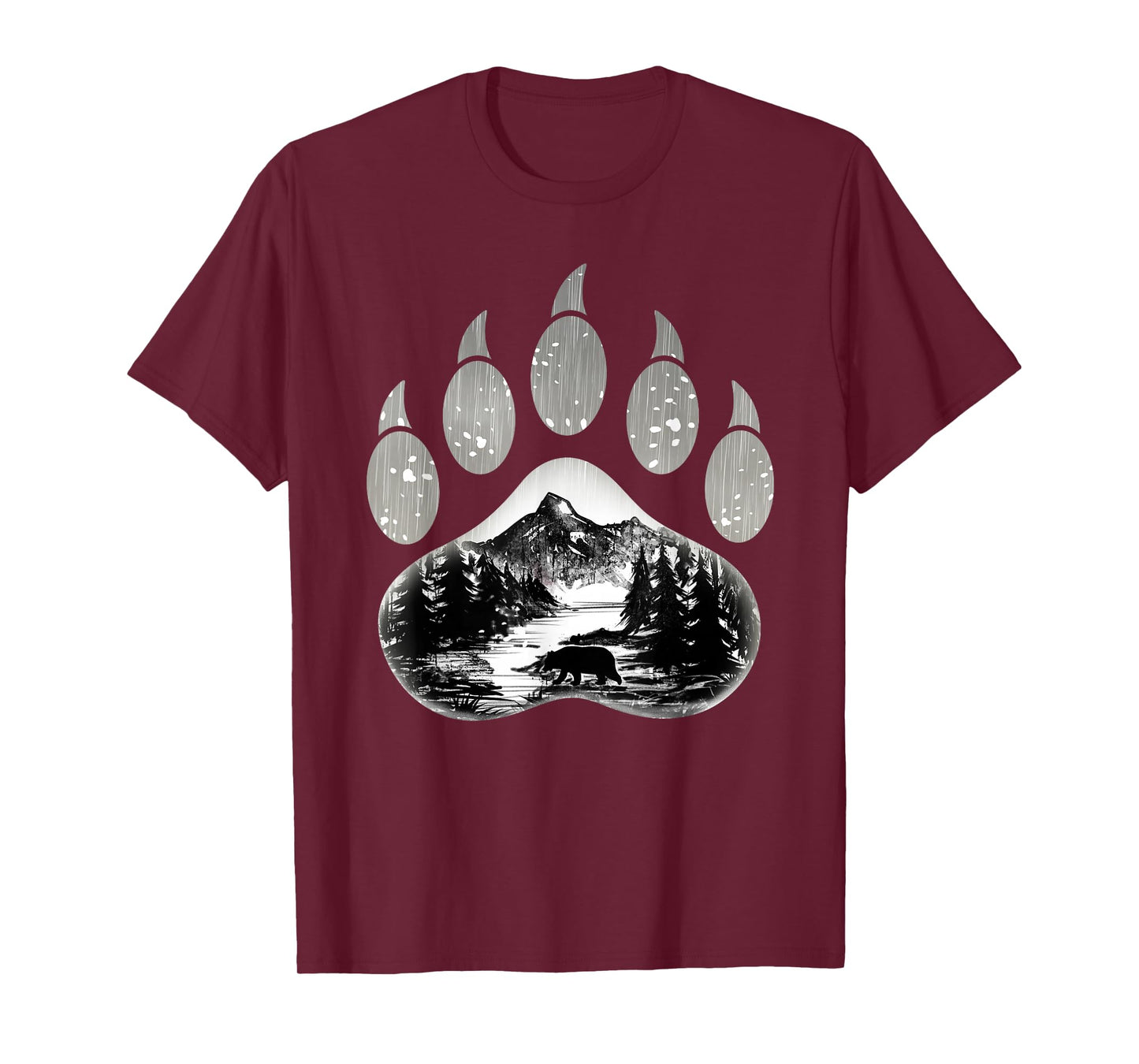 Native American Indian Bear Claws Funny Mountain Animal Gift T-Shirt