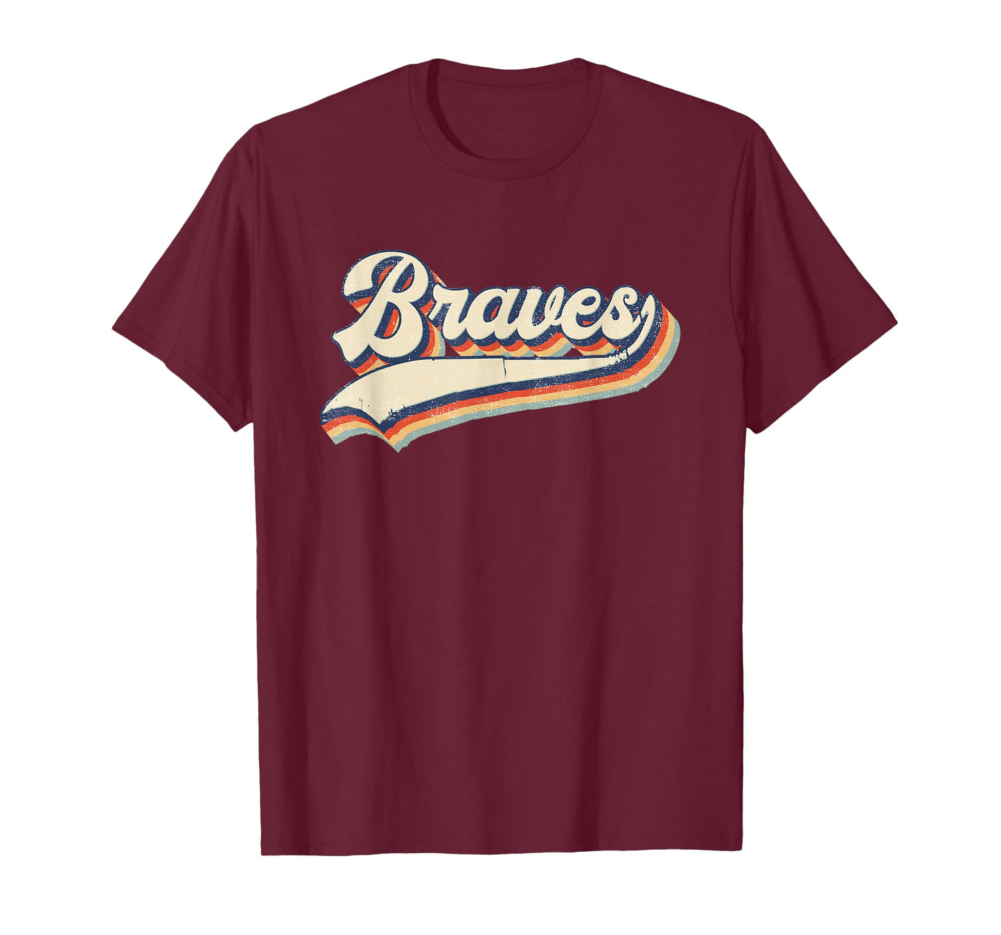 Braves Sports Name Vintage Retro Gift Men Women Girl Boy T-Shirt