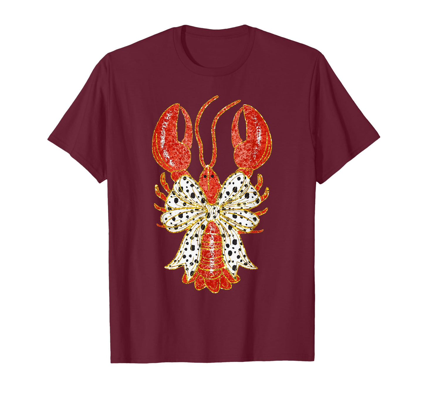 Cute Bow Coquette Crawfish Clean Girl Aesthetic Lobster T-Shirt