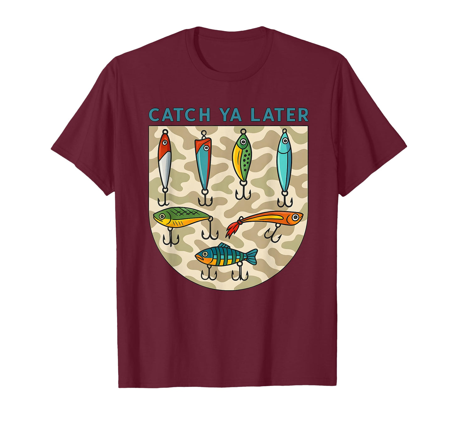 Catch Ya Later Fishing Lures Camo Southern Boy T-Shirt