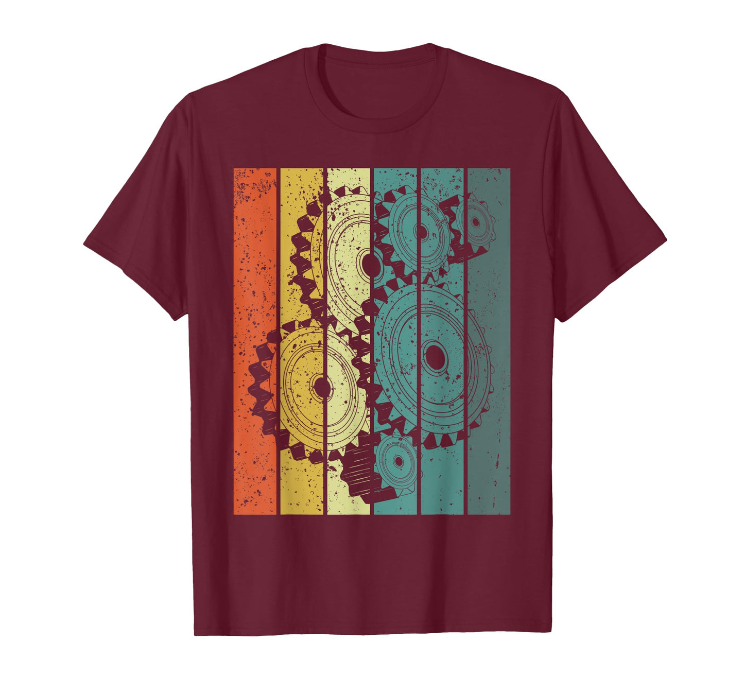 Mechanical Engineer Funny Retro Cogs Engineering Gear T-Shirt