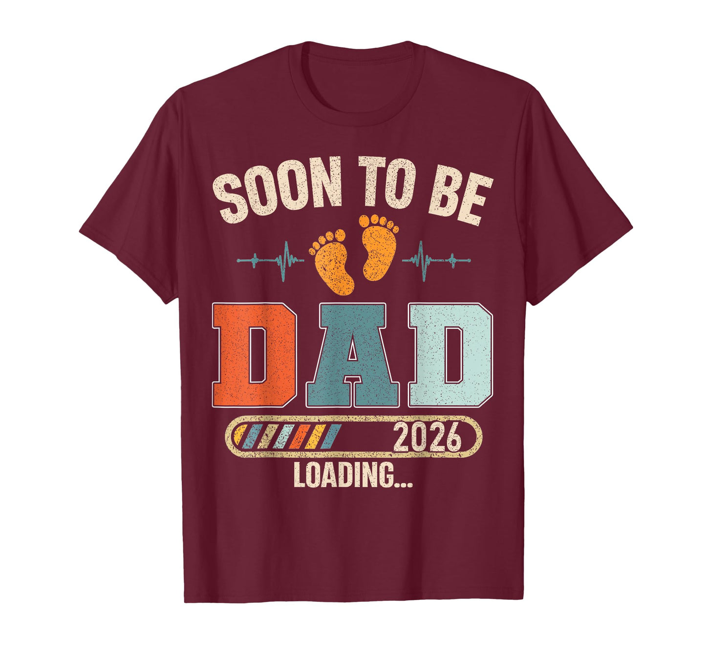 Soon to Be Dad 2026 Loading Baby Announcement for New Dad T-Shirt