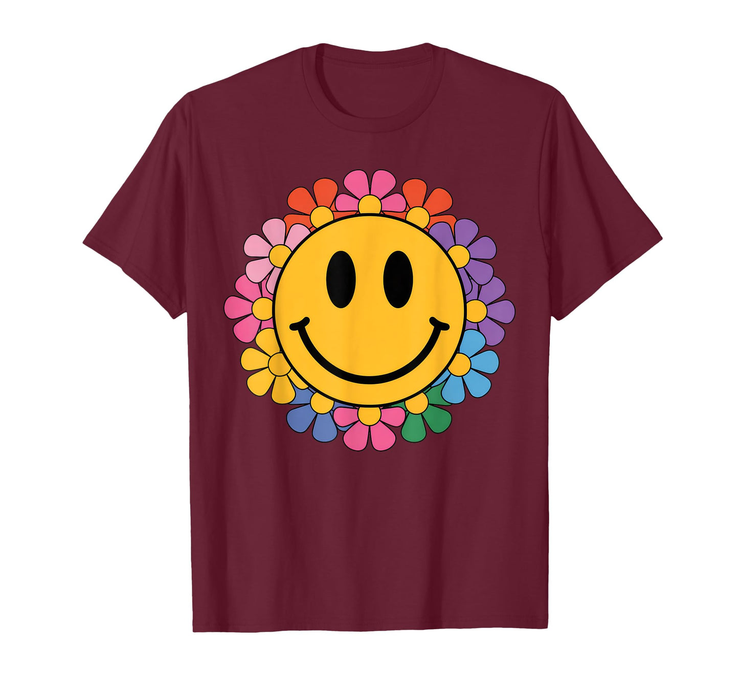 Happy Retro Daisy Smile Face Preppy Aesthetic Men Women Kids T-Shirt