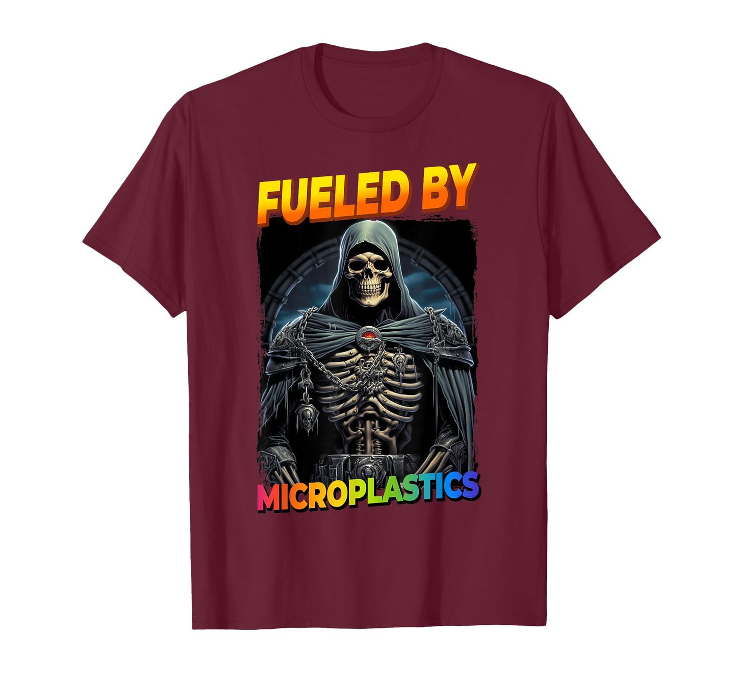 Fueled By Microplastics Cringe Skeleton T-Shirt