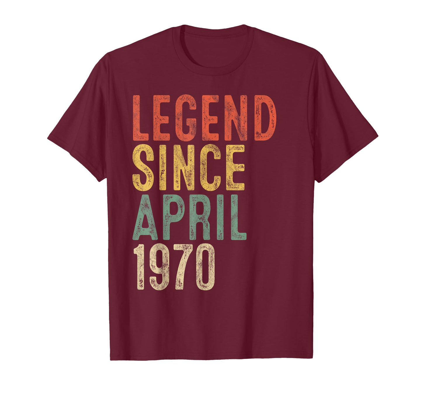 Legend 1970 55th Birthday Gifts for Men Women 55 Year Old T-Shirt