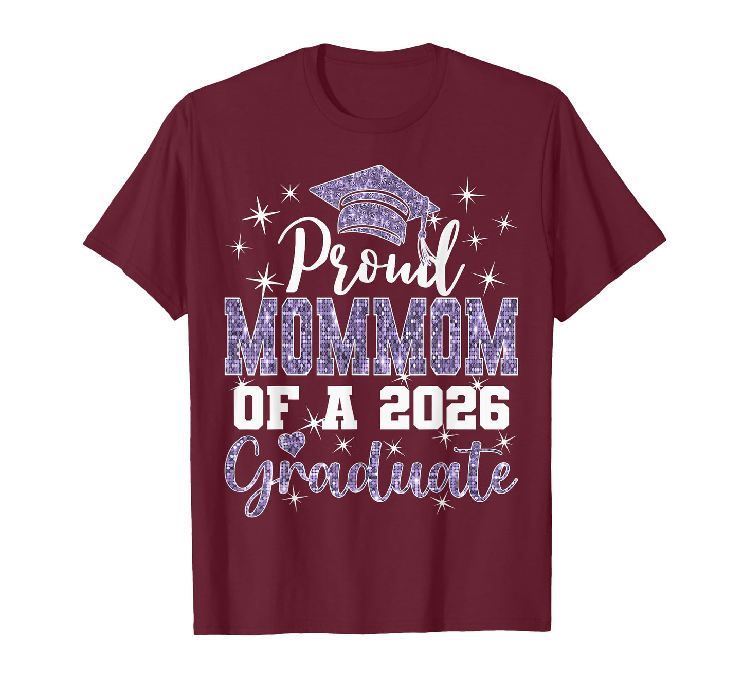 Super Proud Mommom of 2026 Graduate Senior Graduation Family T-Shirt
