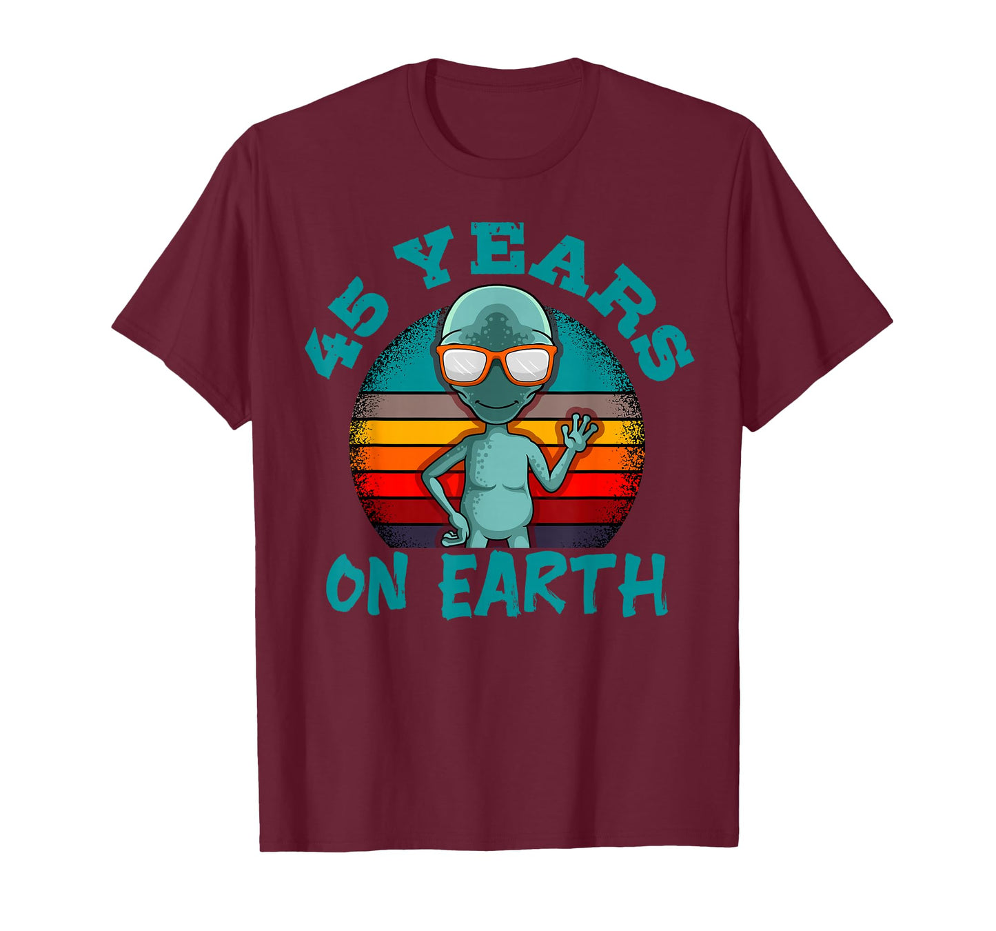 Alien 45th Birthday Party UFO Space Galaxy Traveler Cosmos T-Shirt