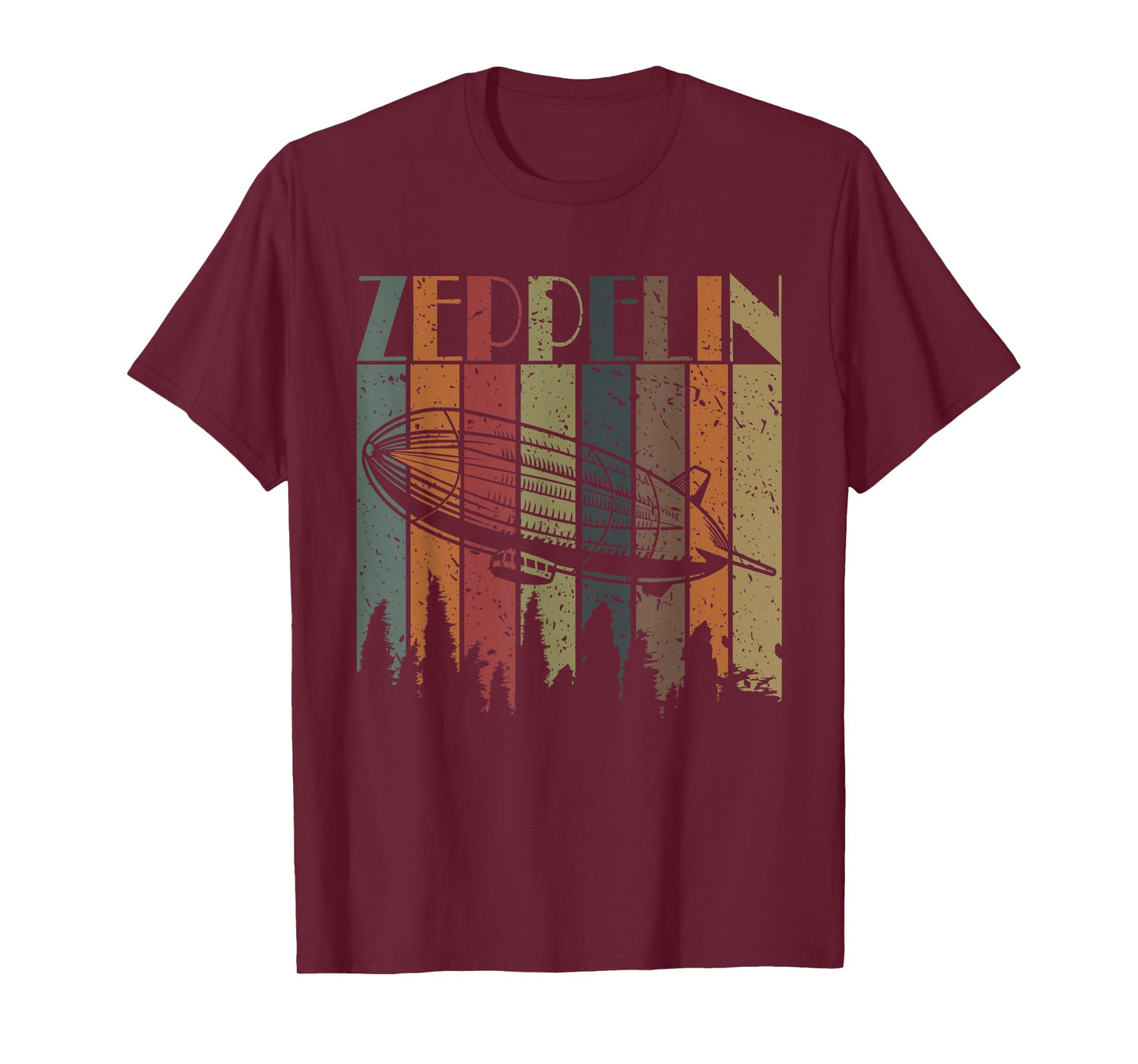 Vintage Zeppelin Funny Sunset Airship Pilot Dirigible Lovers T-Shirt