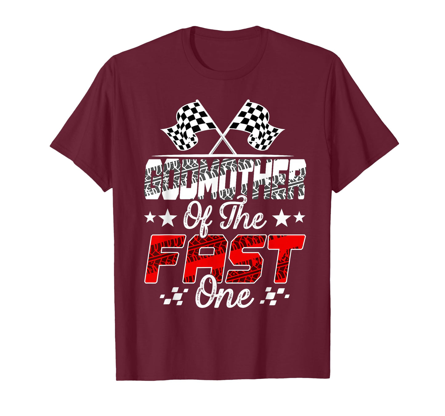 Godmother Of The Fast One First Birthday Racing Car Family T-Shirt