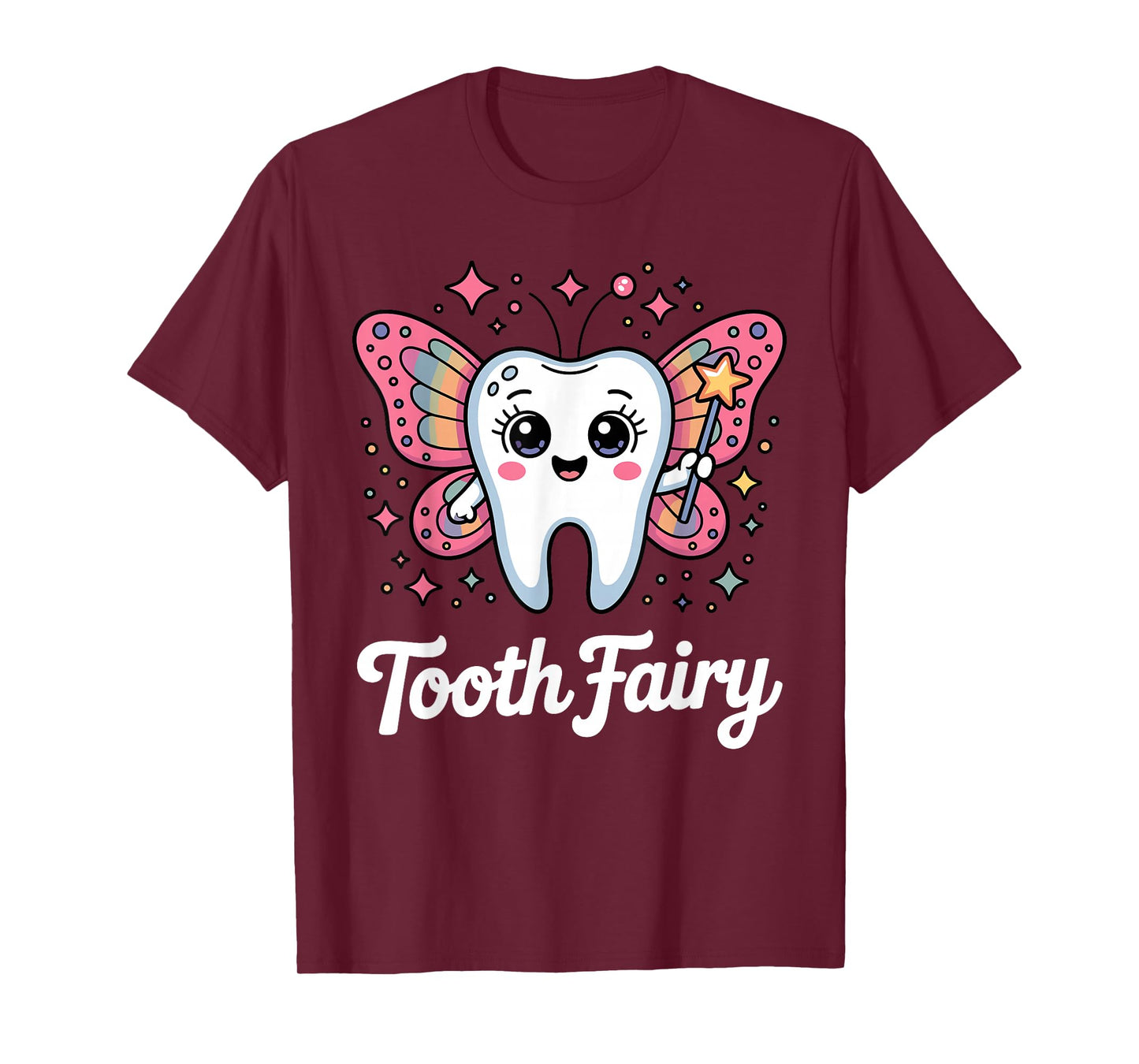 Funny Tooth Fairy Design for Men Women Kids Teeth Toothfairy T-Shirt