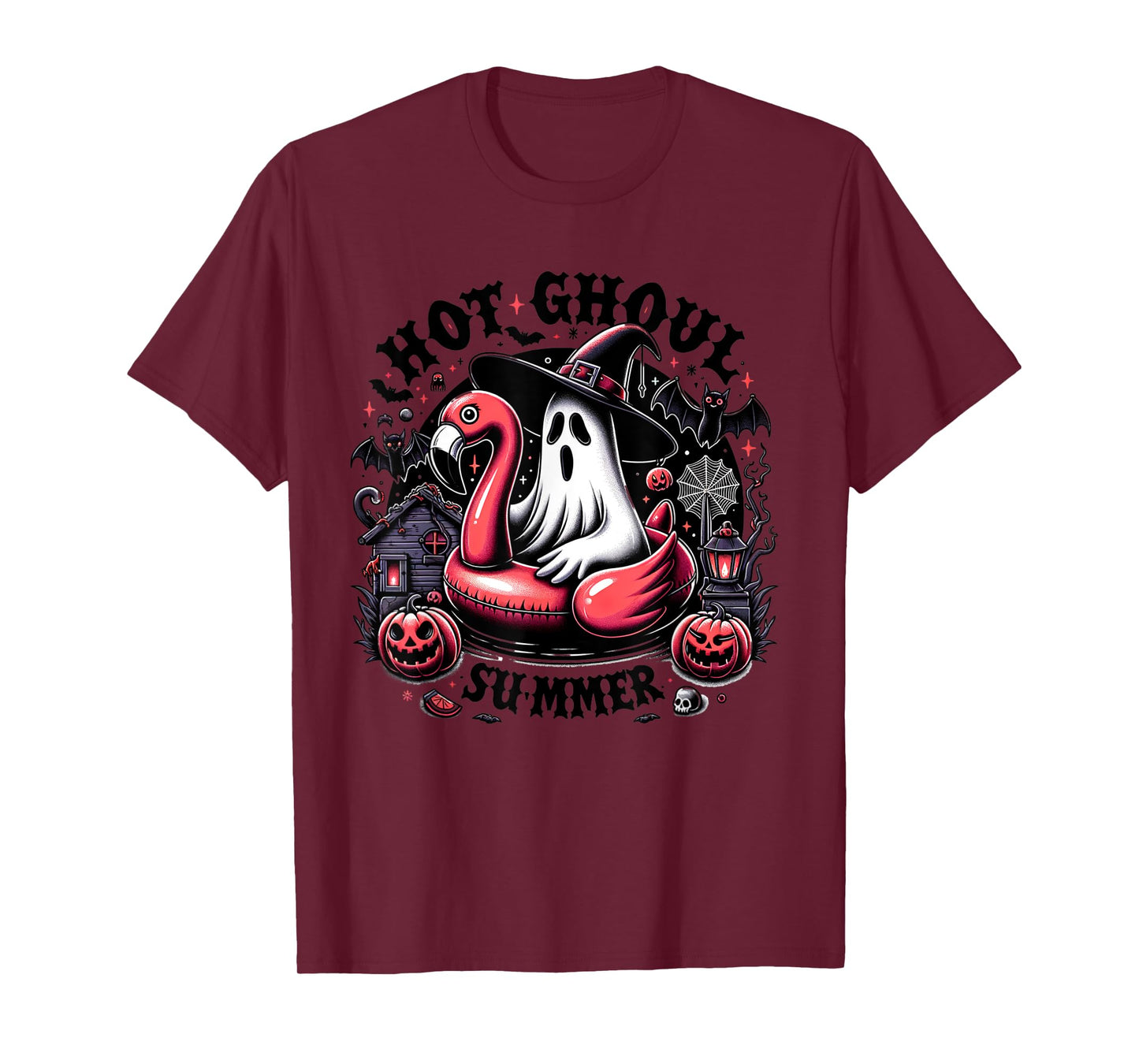 Halloween Summer Celebrate Summerween Ghost Spooky Creepy T-Shirt for Men Women Kids