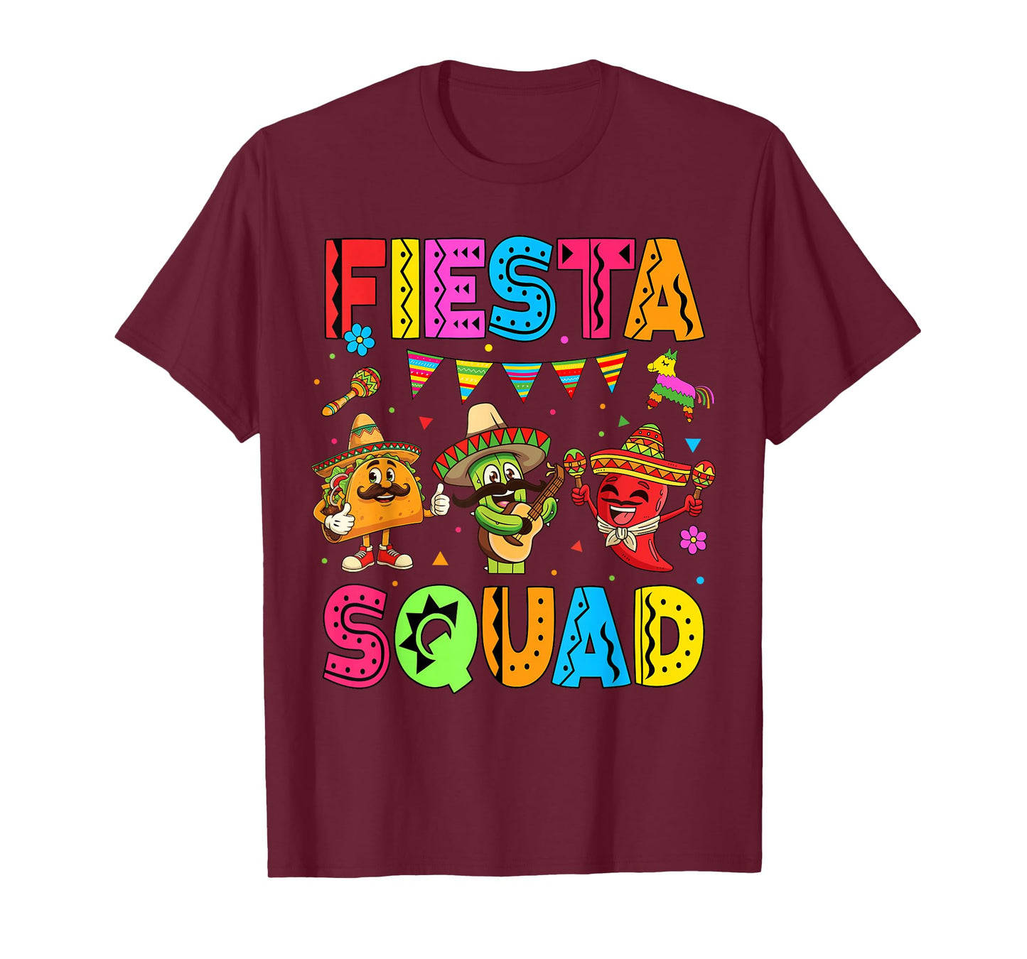 Fiesta Squad Cinco De Mayo Let's Fiesta Mexican Men Women T-Shirt