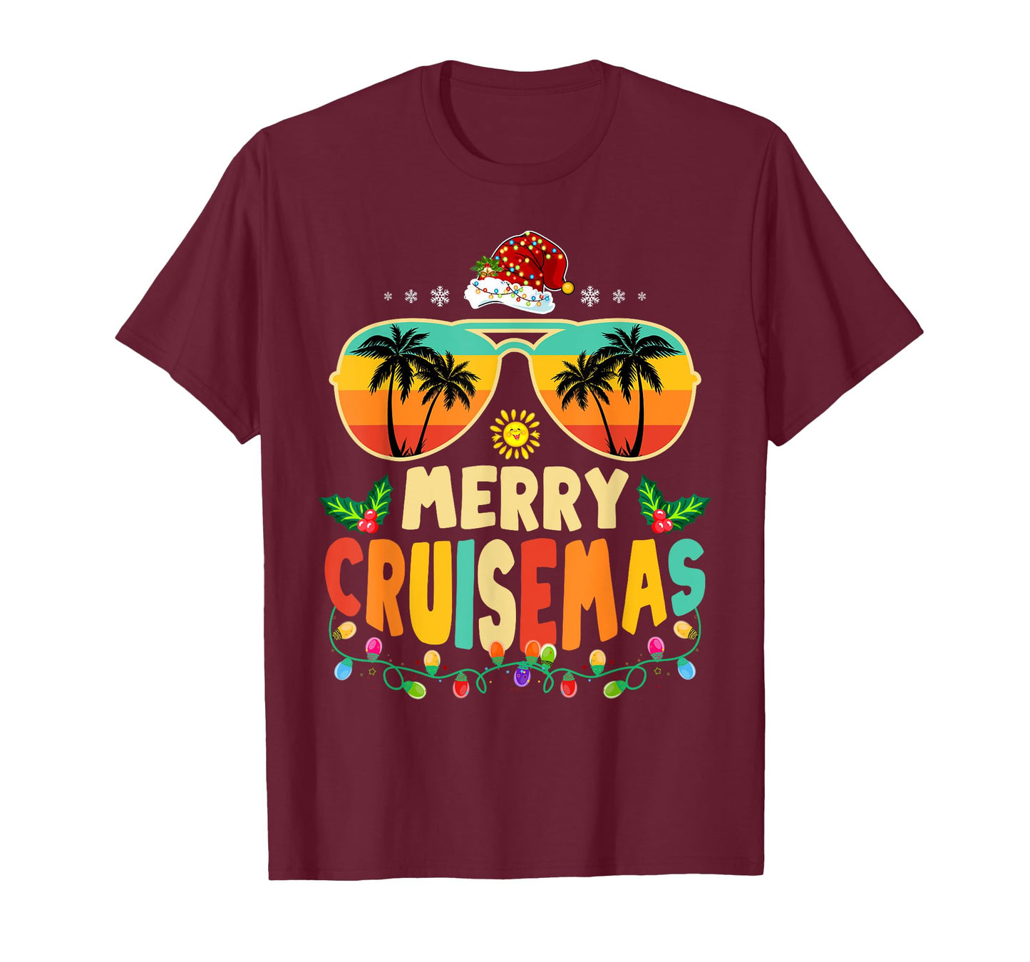 Merry Cruisemas 2025 Christmas Santa Reindeer Cruise T-Shirt
