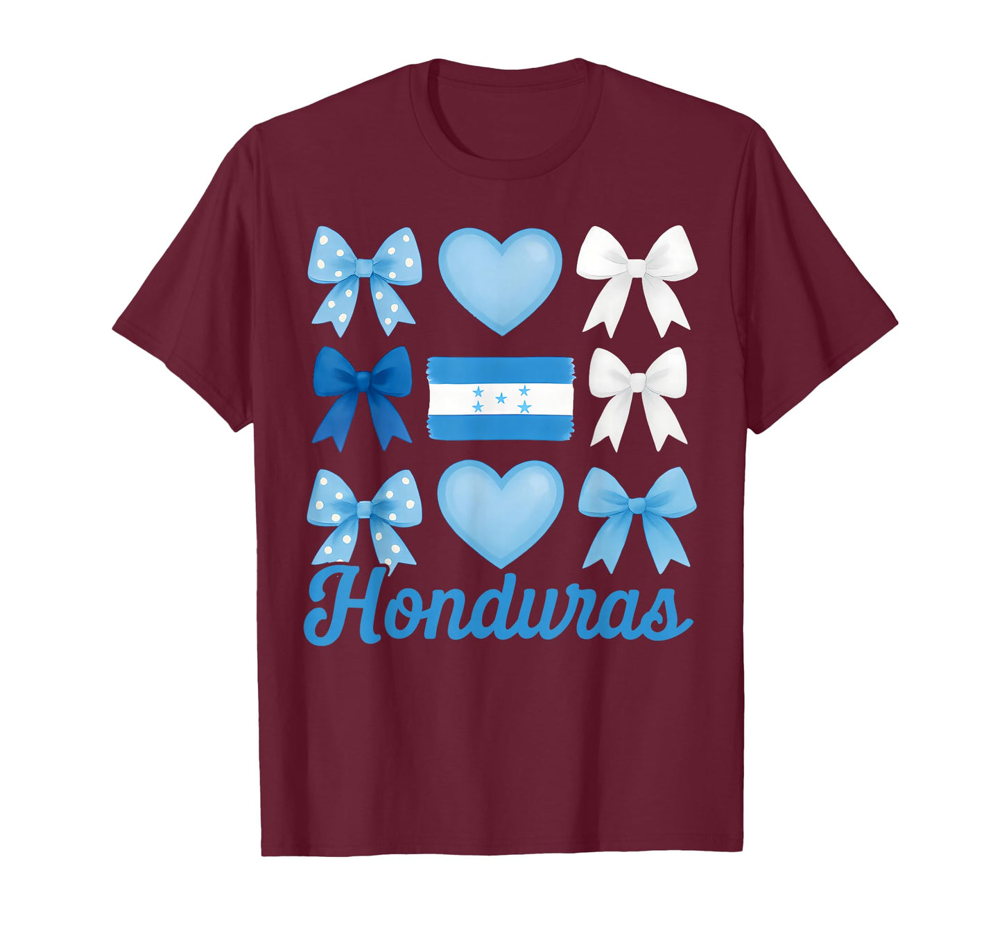 Honduras Girl Coquette Bow Hispanic Heritage T-Shirt