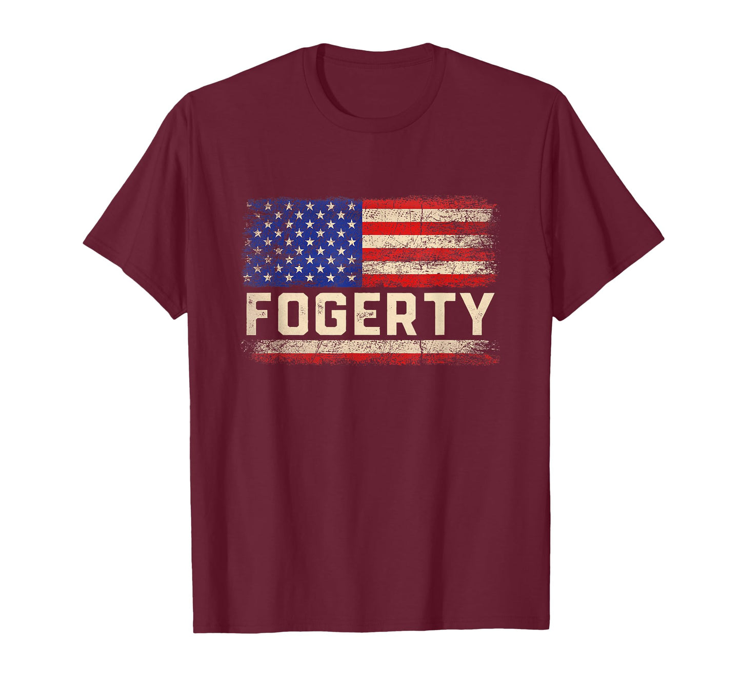 Fogerty Last Name Shirt Fogerty Name American Flag T-Shirt