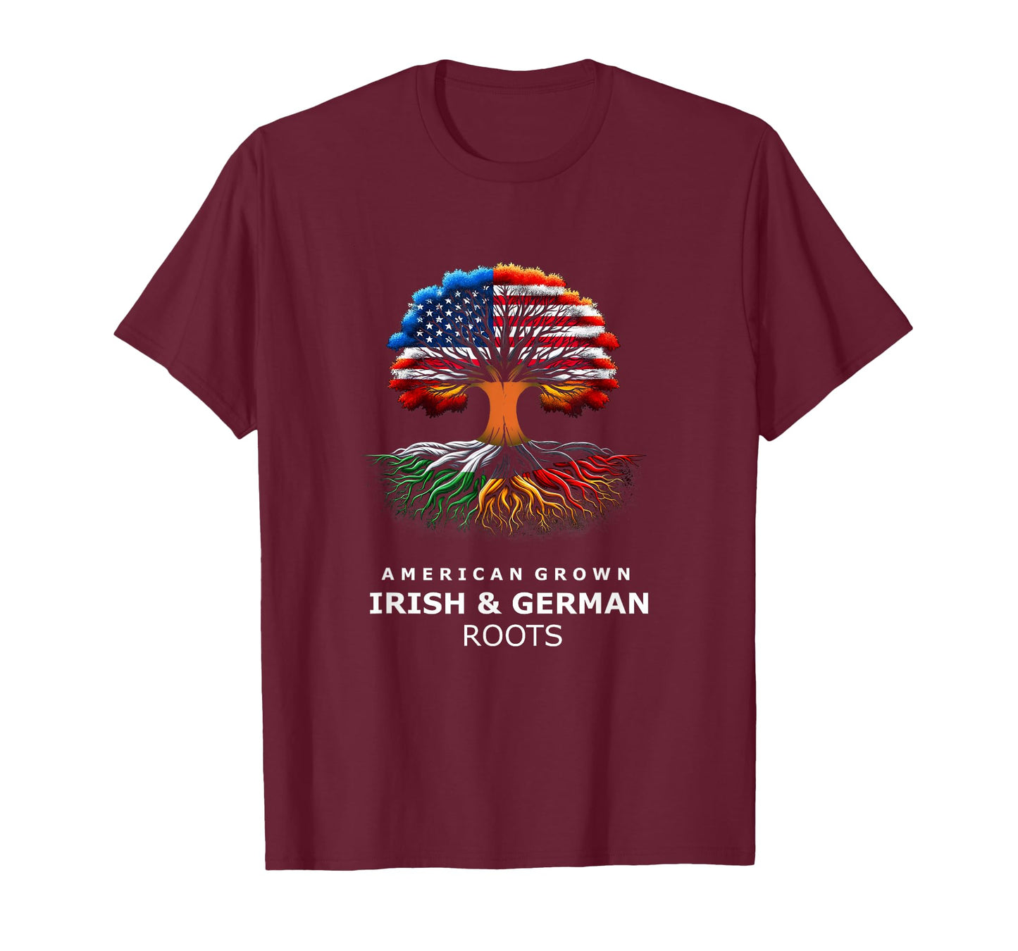 American Raised with Irish and German Roots T-Shirt