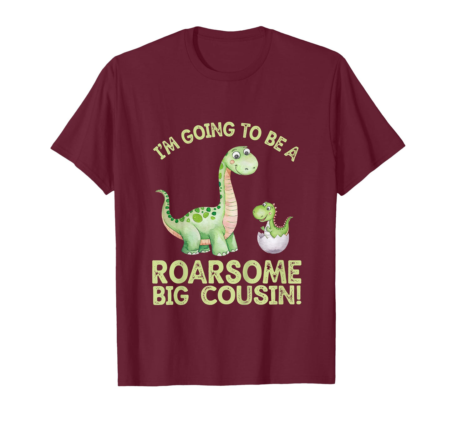 Roarsome Big Cousin Dinosaur Baby Announcement T-Shirt