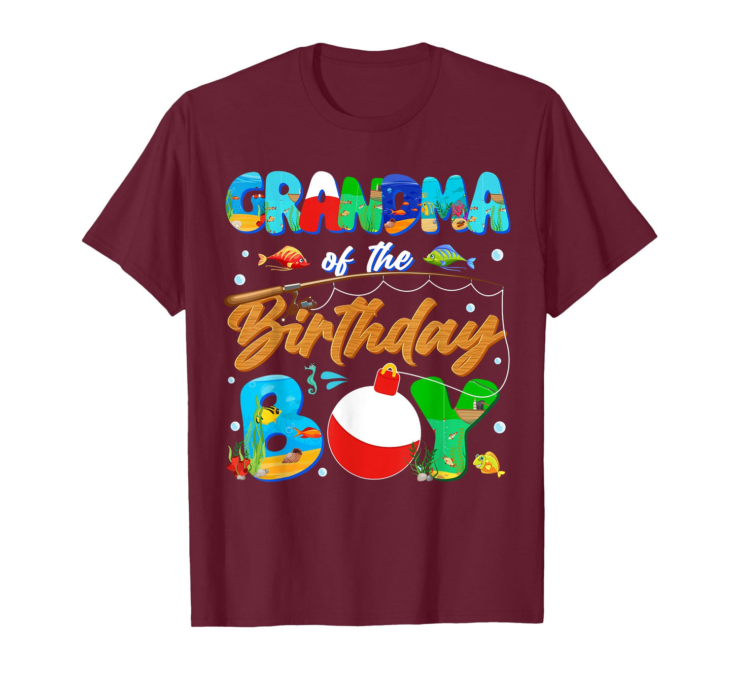 Grandma Of The Birthday Boy Ofishally One Family Matching T-Shirt