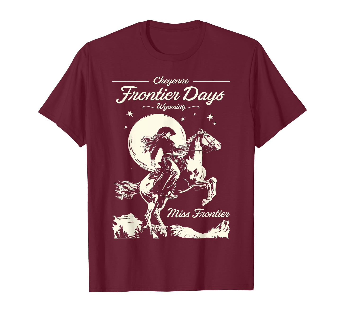 Cheyenne Wyoming Frontier Days Miss Frontier Cowboy Cowgirl T-Shirt