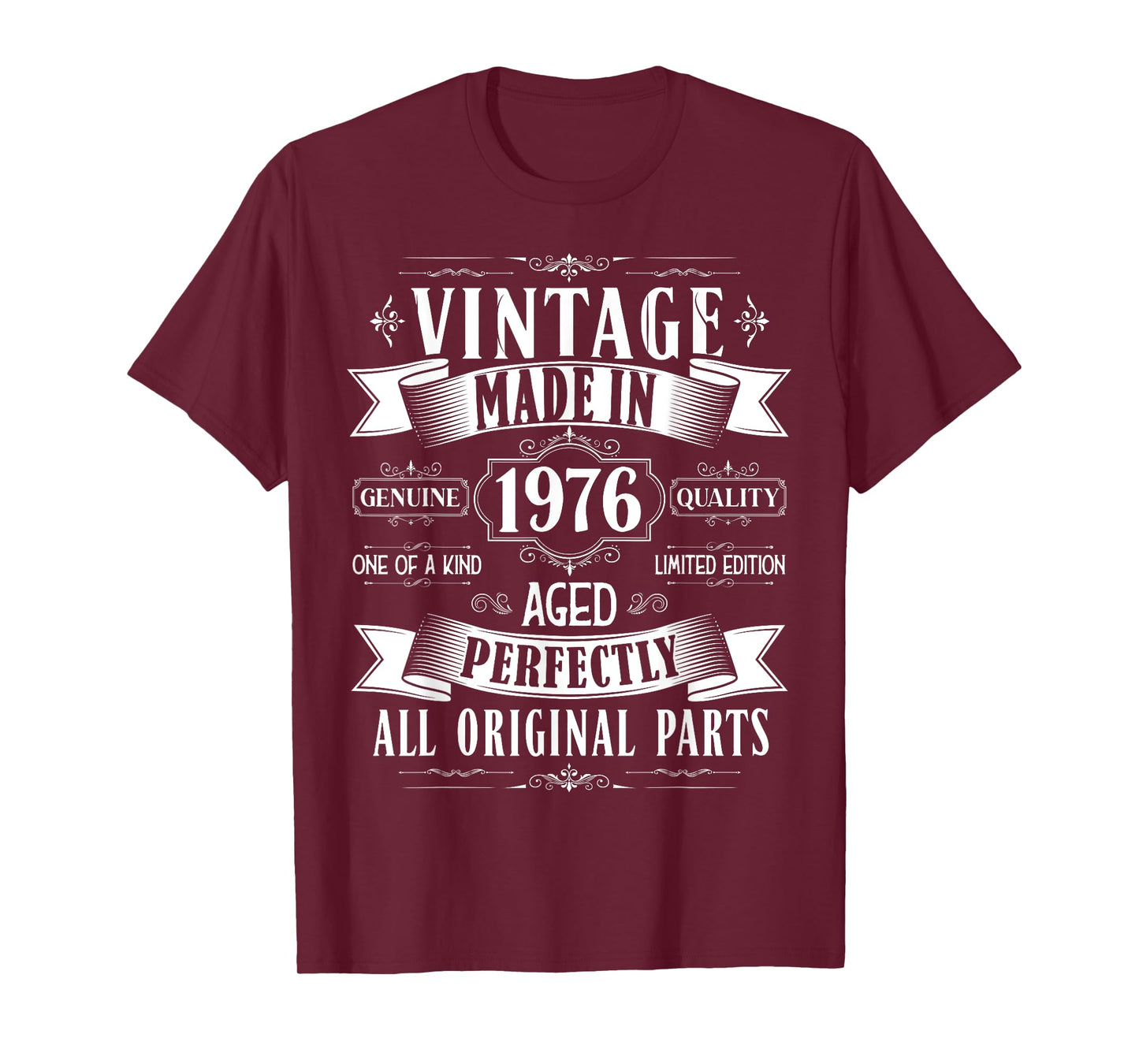 Vintage 49th birthday men Born 1976 49 years old Bday mens T-Shirt