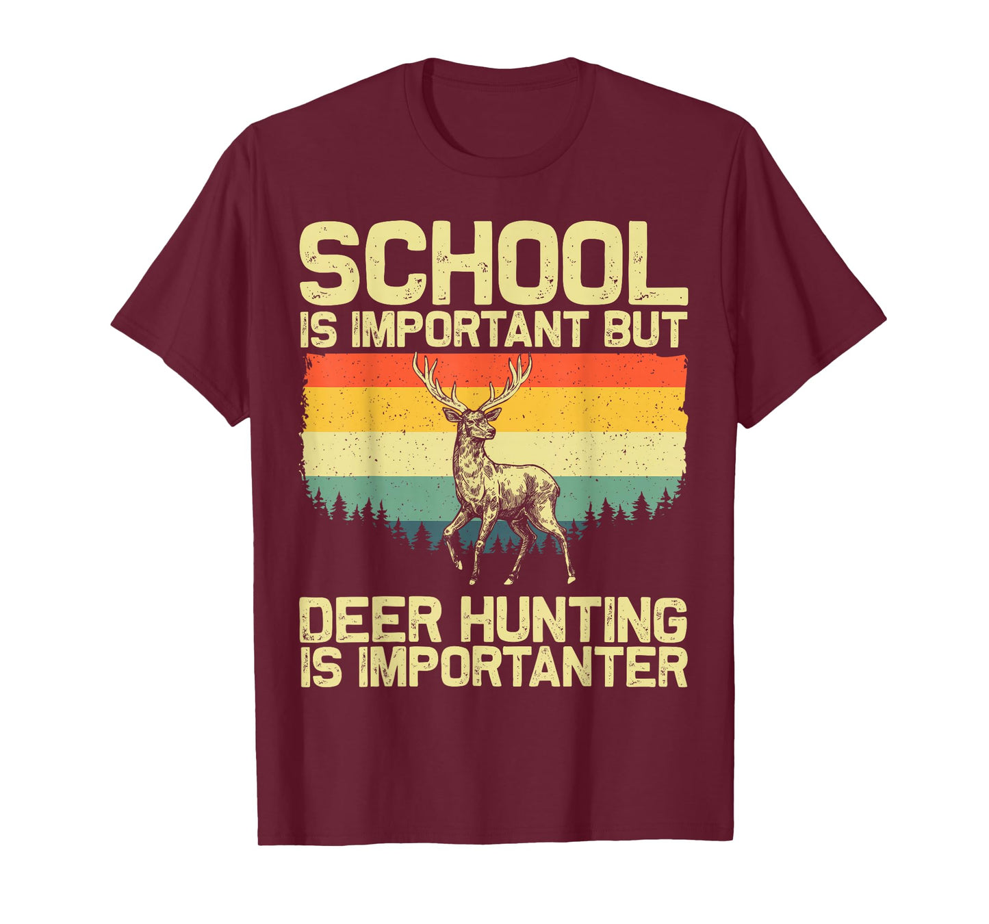 Deer Hunting Art For Kids Boys Wildlife Hunter Deer Hunting T-Shirt