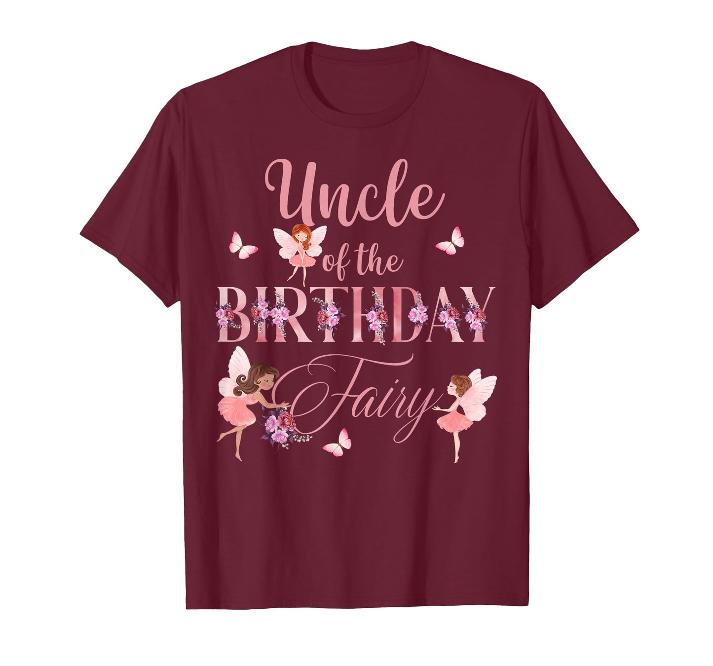 Uncle Of The Birthday Fairy First Birthday Family Matching T-Shirt