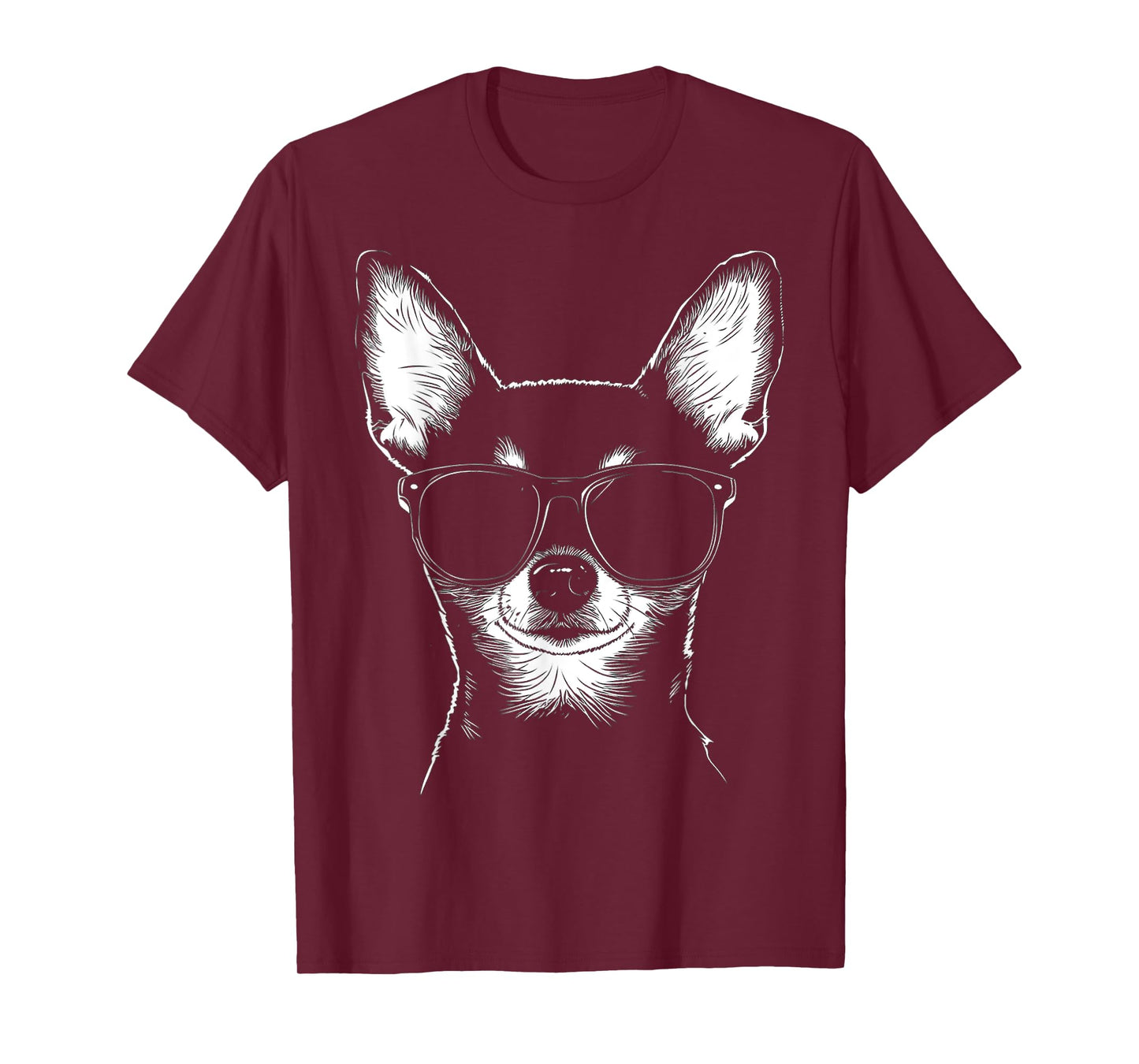 Chihuahua Dog Graphic Pet Artwork Sunglasses Chihuahua T-Shirt