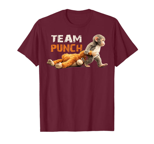 Baby Monkey Punch Team Punch Cute Animal Lover T-Shirt