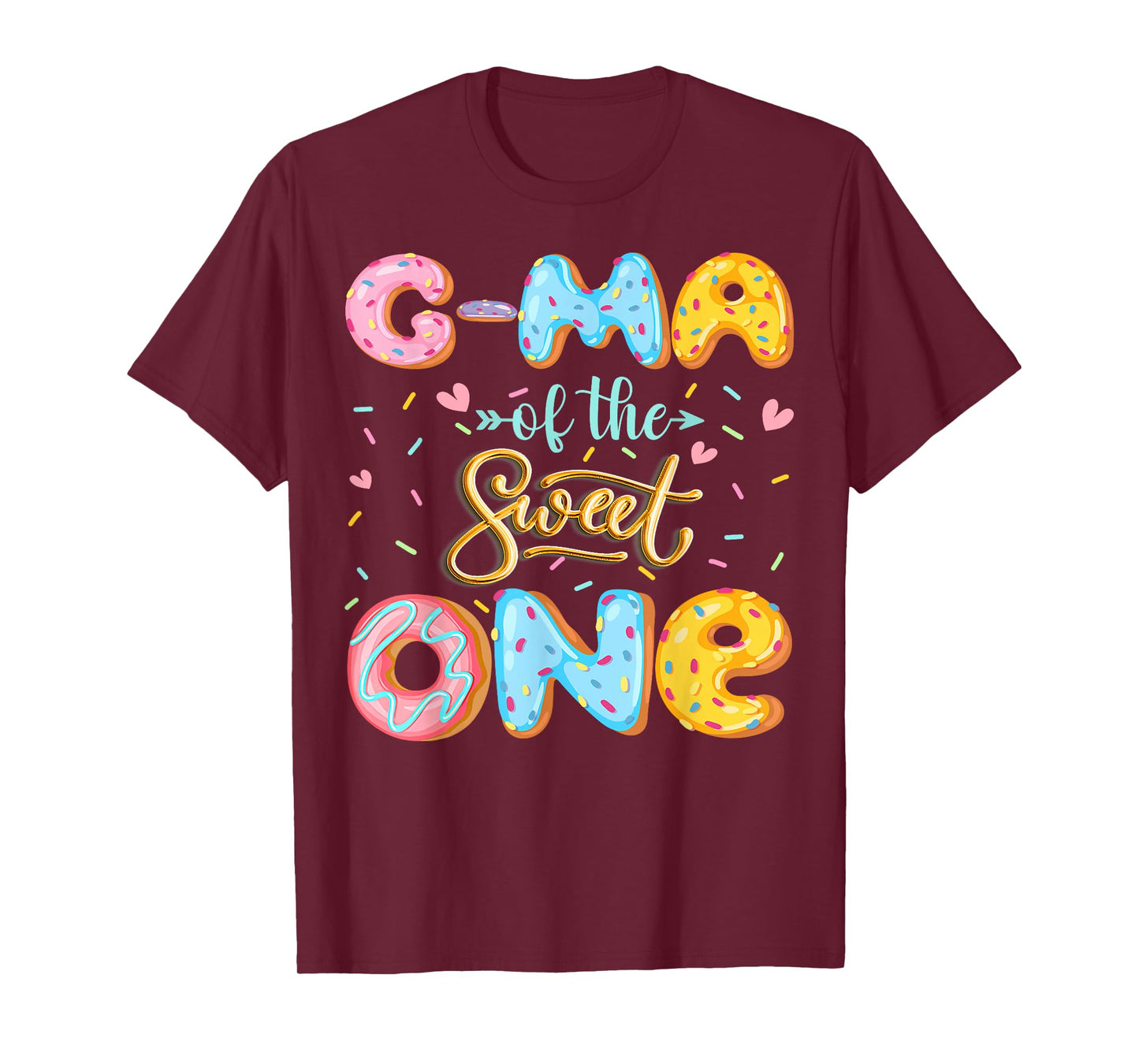 G-Ma Of The Sweet One 1St Birthday Girl Donut Lover T-Shirt