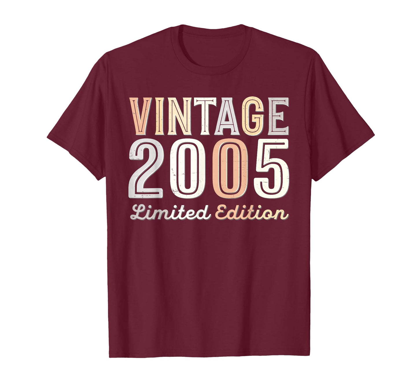 Vintage 2005 Limited Edition 20th Birthday 20 Years Old Bday T-Shirt