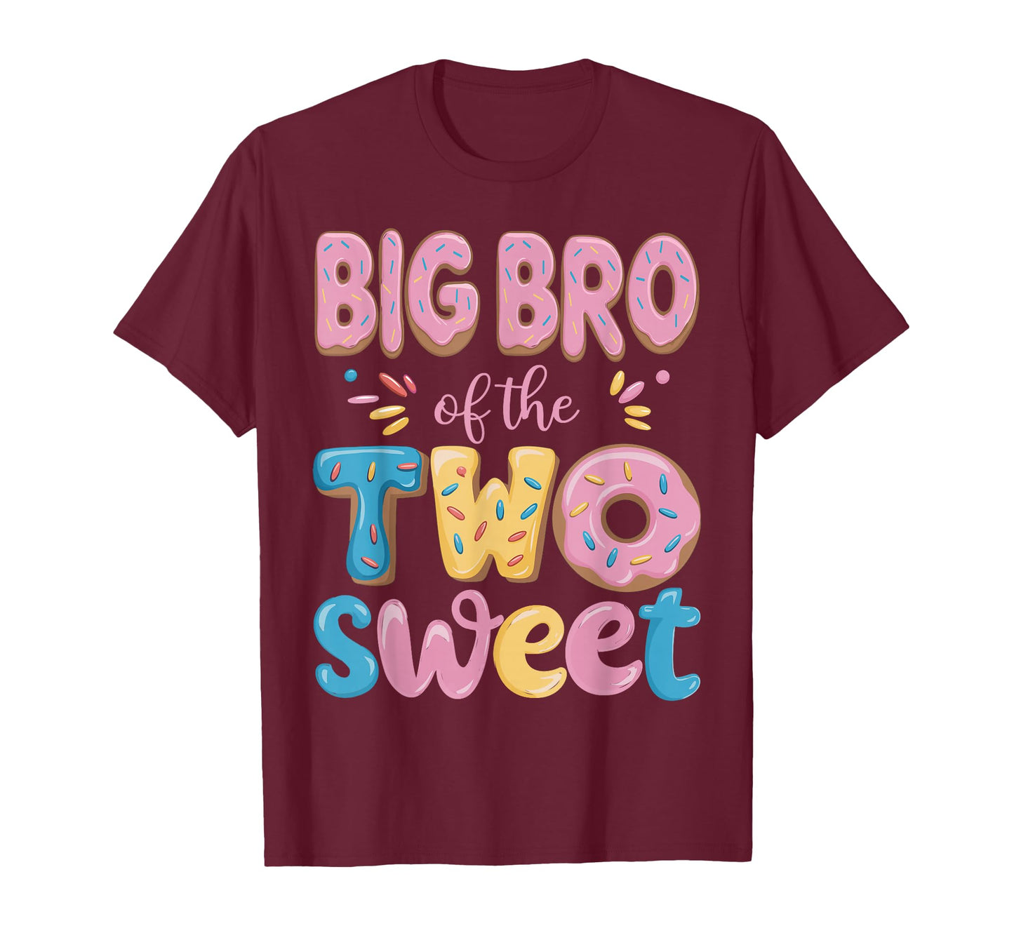 Big Bro of The Two Sweet Donut Brother 2nd Birthday Girl T-Shirt