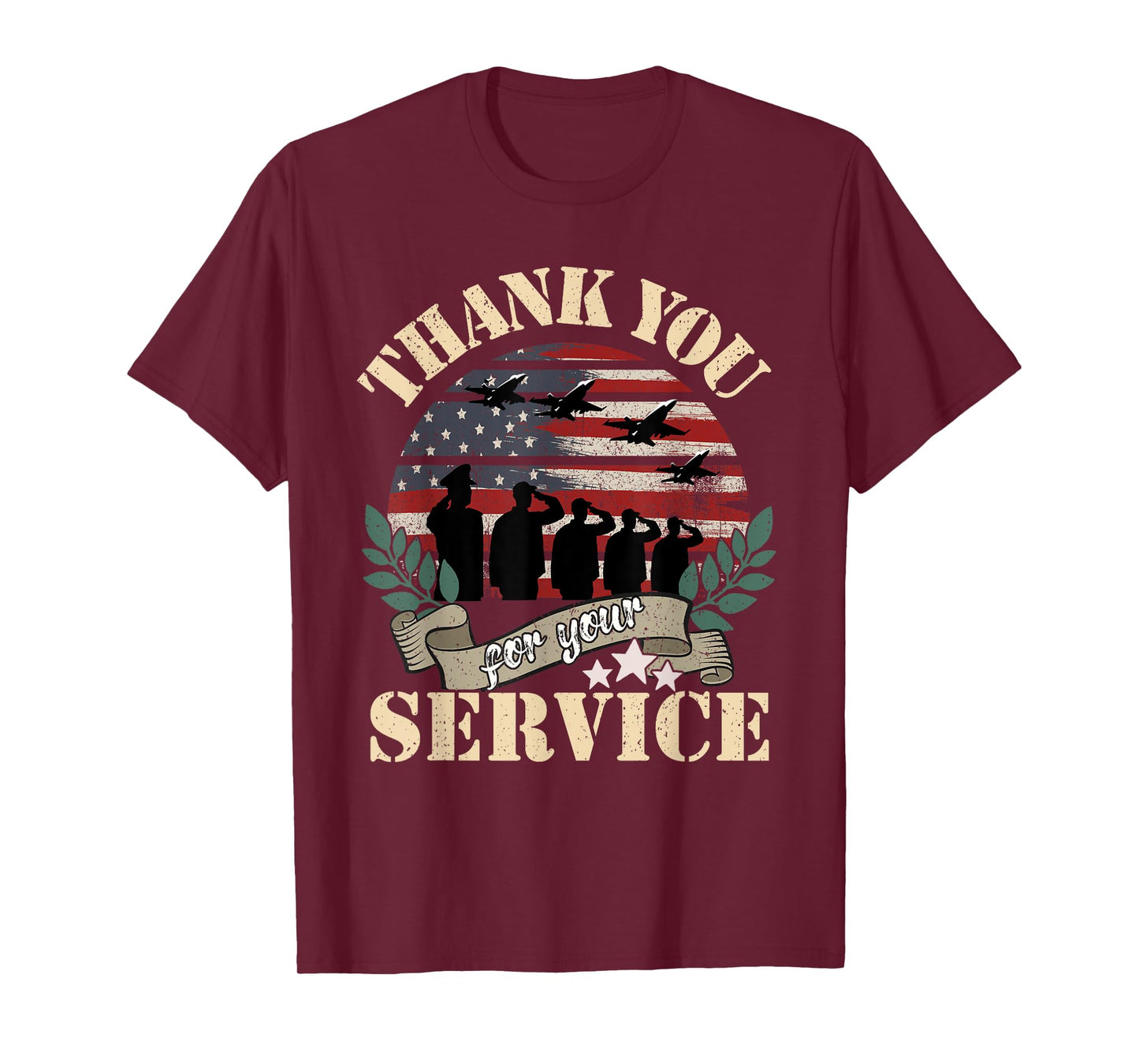Thank You For Your Service, Military Veterans Day Tribute T-Shirt