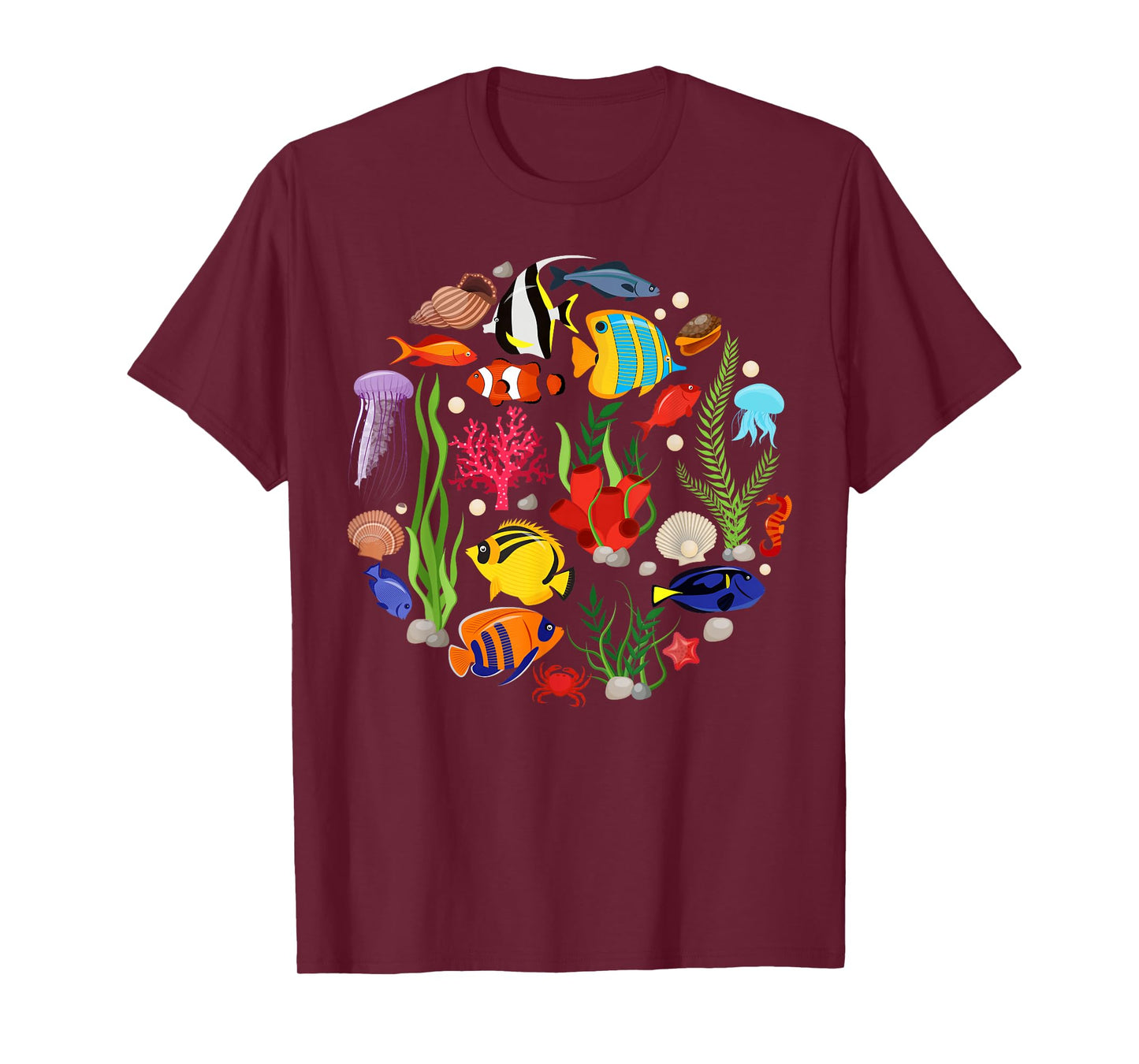 Cute Sea Animal Oceans Clownfish Aquarium Toddler Boy Girl T-Shirt