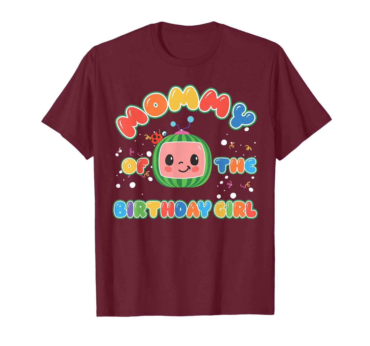 Daddy Mommy Of The Birthday Girl Melon Family Matching Funny T-Shirt