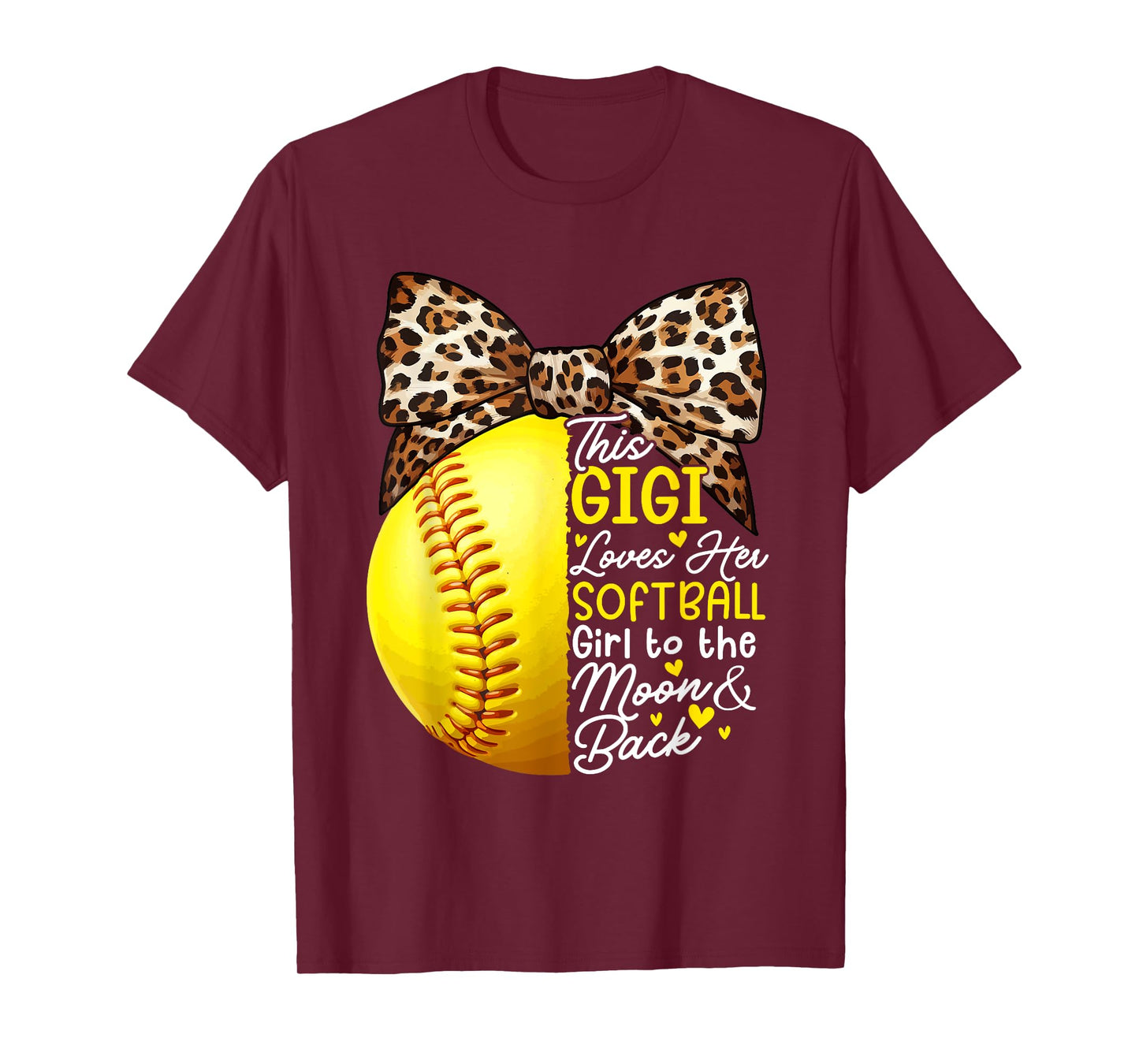 Softball Gigi Loves Her Softball Costume Girl Lover Player T-Shirt
