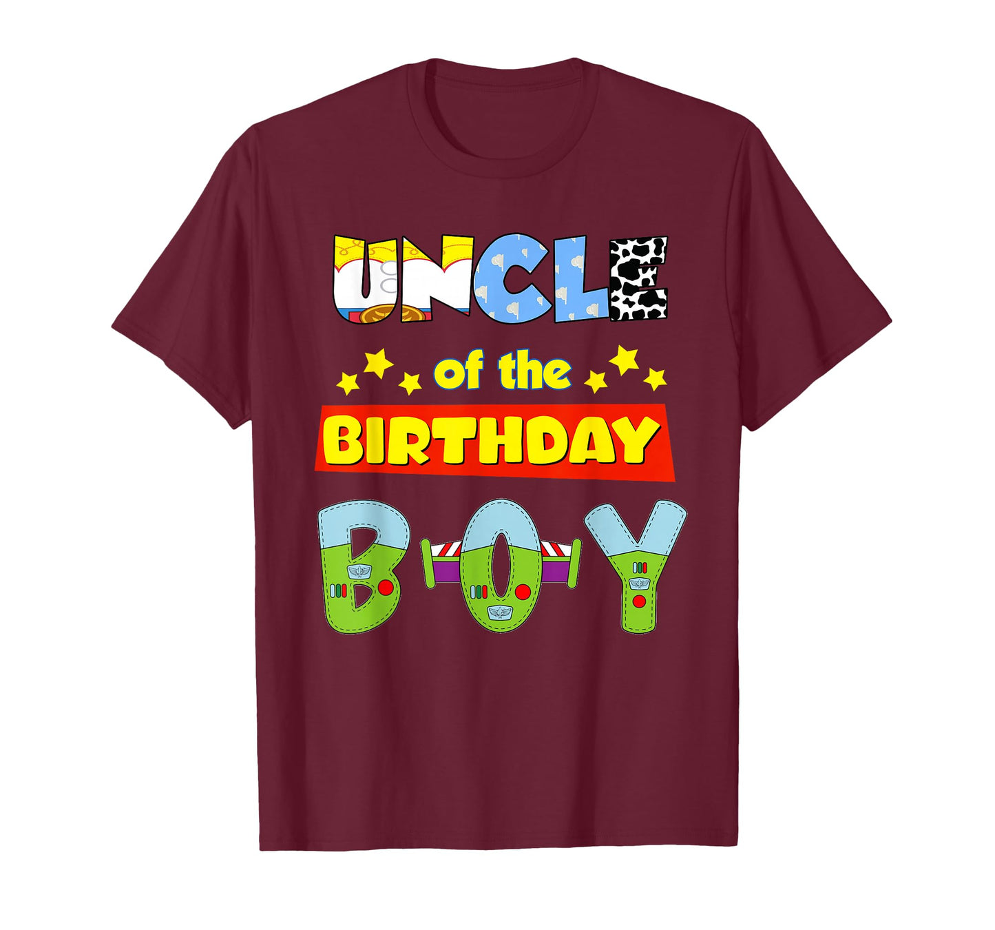 Uncle Of The Birthday Boy Cowboy Family Party Decorations T-Shirt