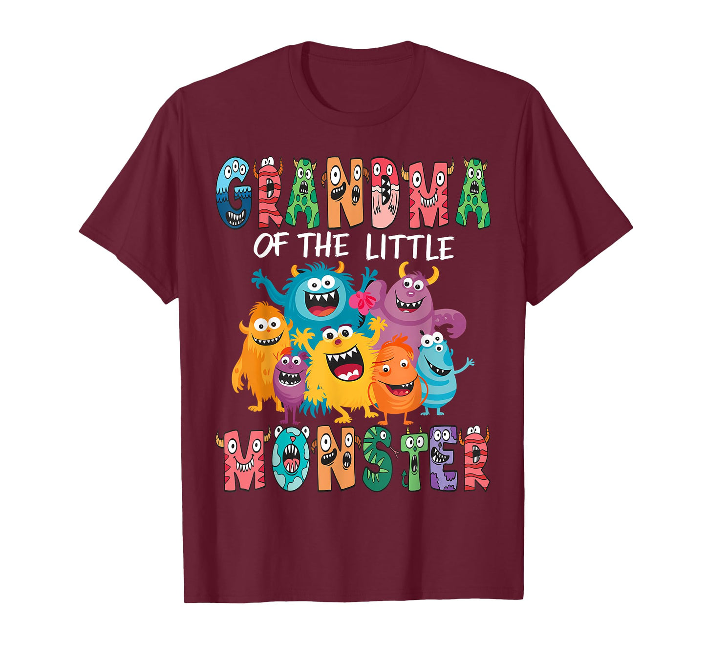 Grandma Of The Little Monster Kids 1St Birthday Party T-Shirt