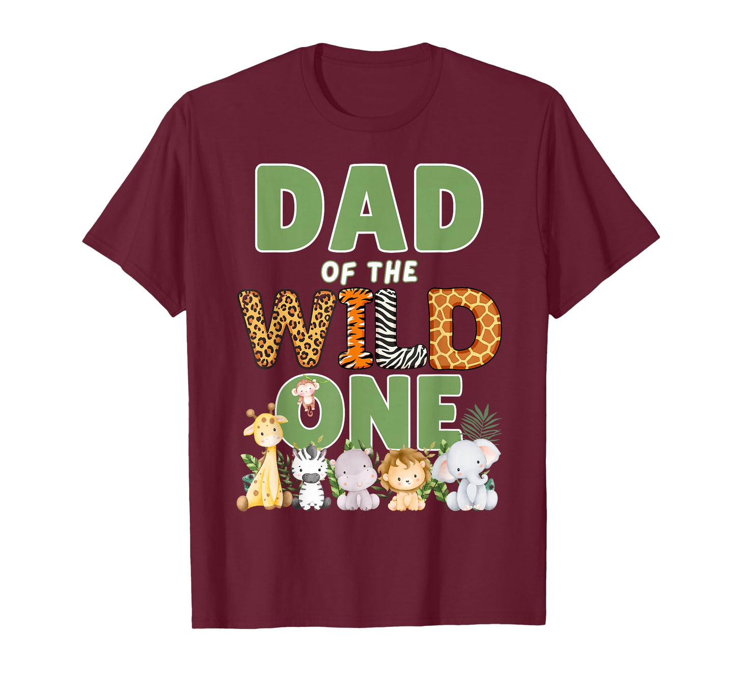 Dad Of The Wild One 1st Birthday Safari Family Matching T-Shirt