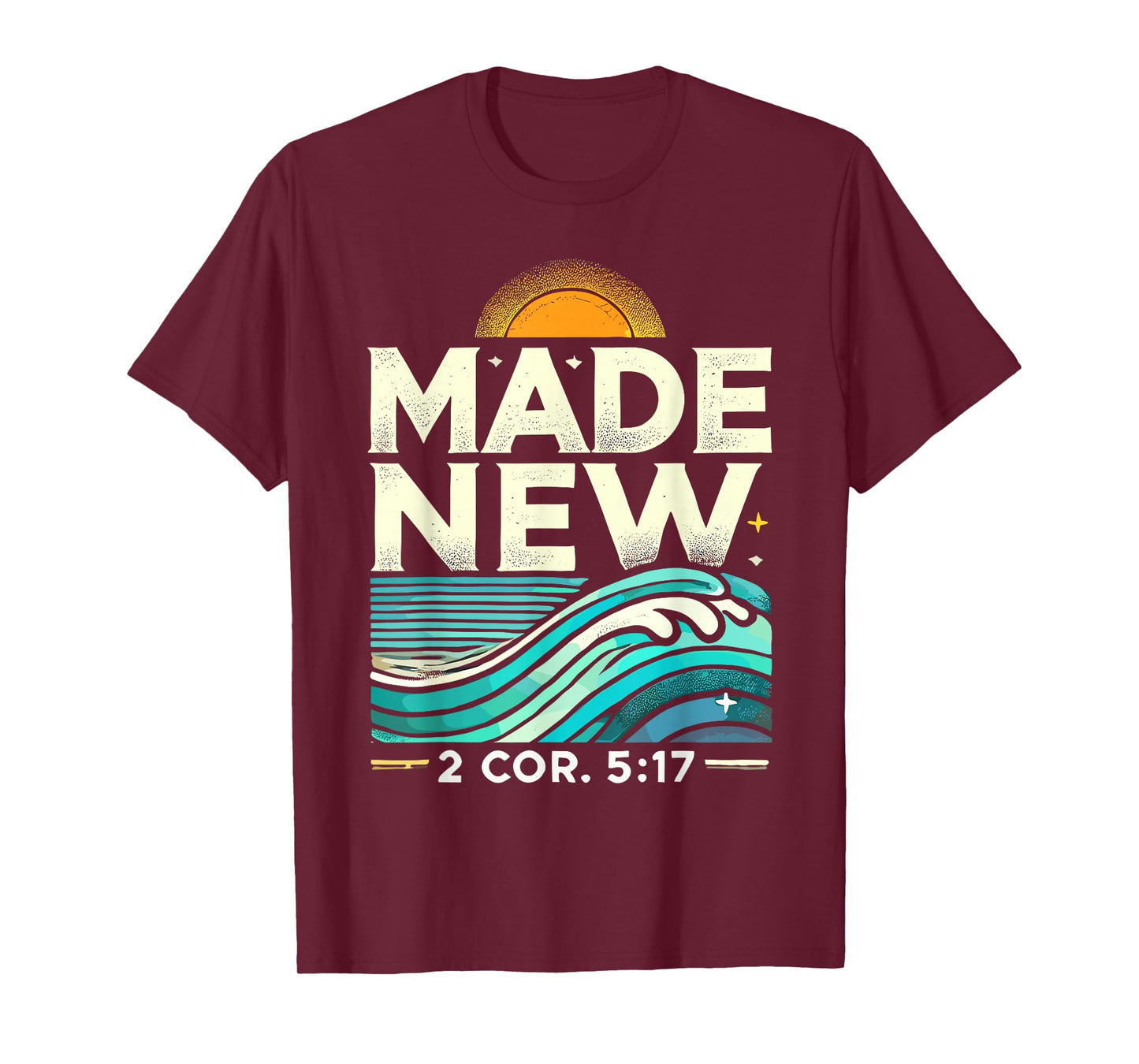 Made New Baptism Shirt Christian Shirts For Youth Baptized T-Shirt