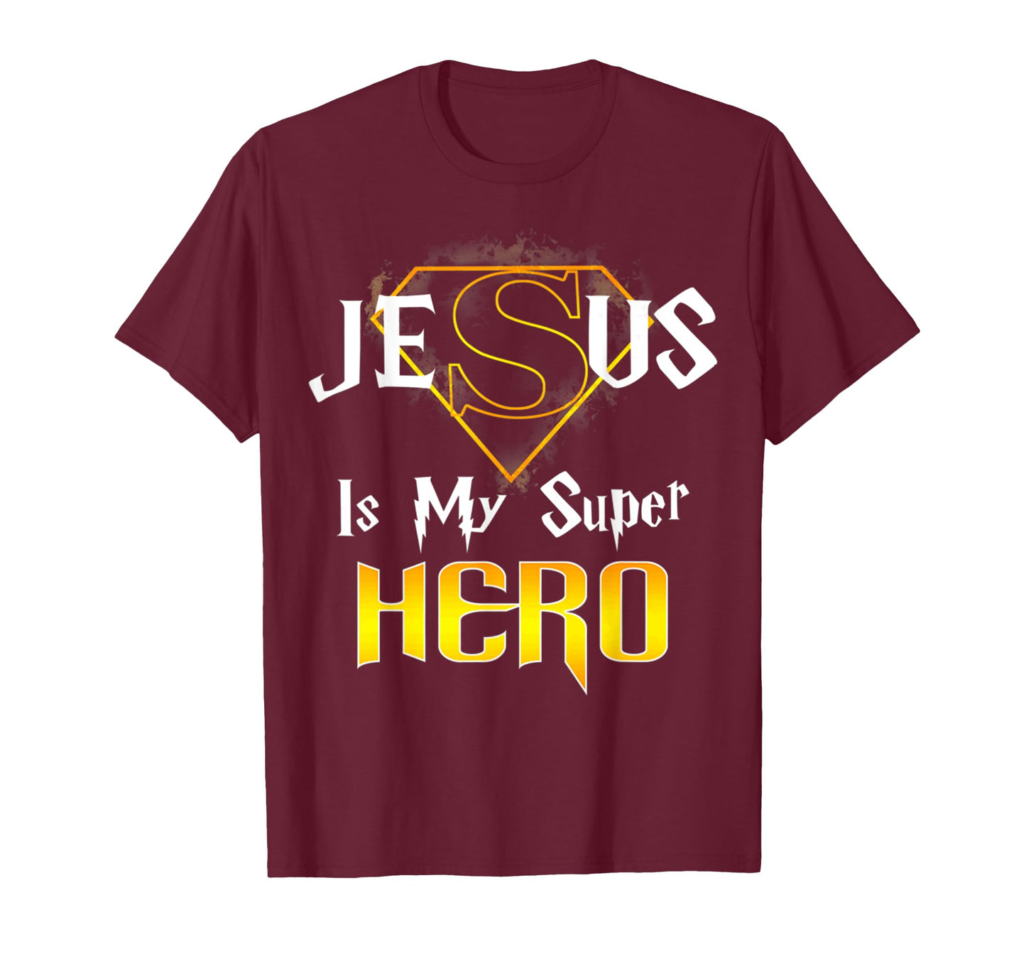 Retro Vintage Jesus Is My Superhero Christian Religious T-Shirt