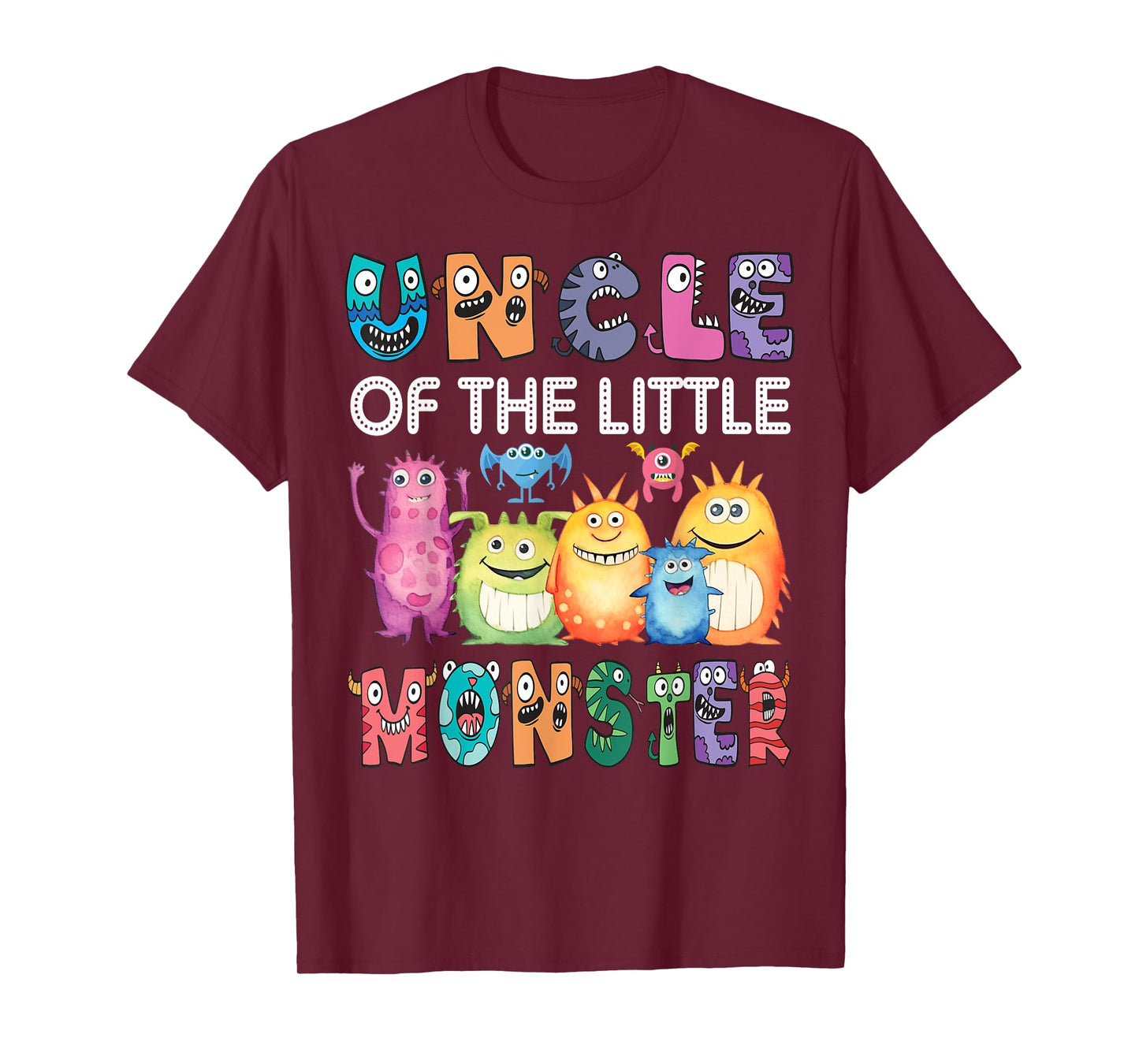 Uncle Of The Little Monster Kids 1St Birthday Party T-Shirt