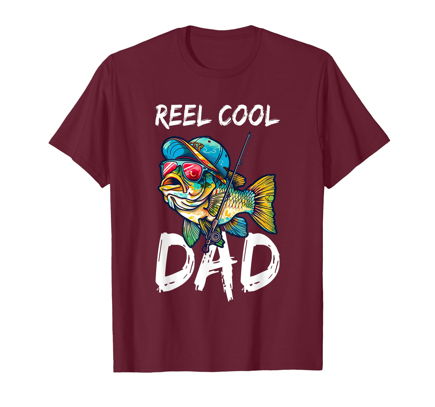 Reel Cool Dad Shirt Men Fisherman Fathers Day T-Shirt