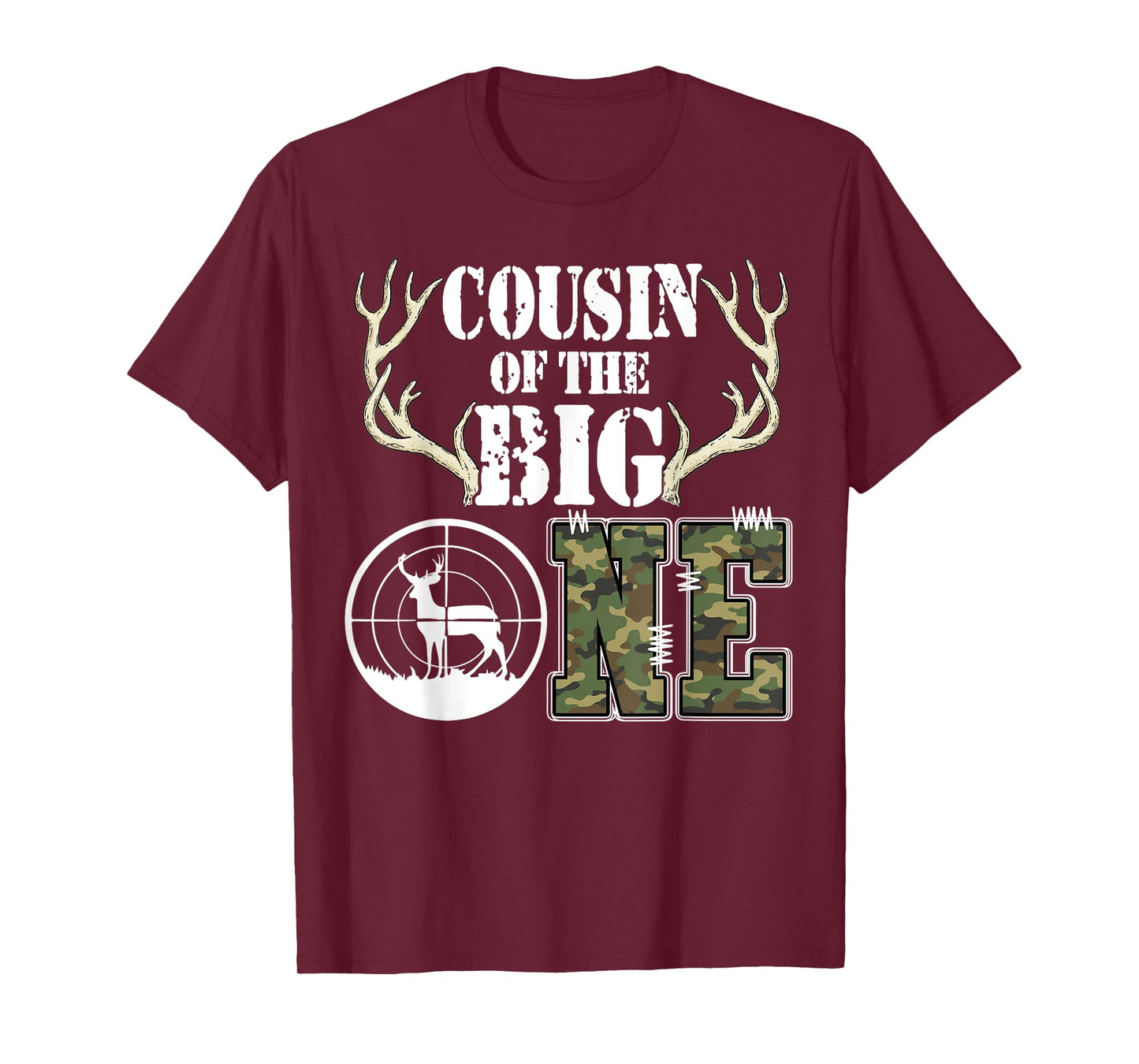 Cousin of The Big One Birthday Boy Deer Hunter Camouflage T-Shirt