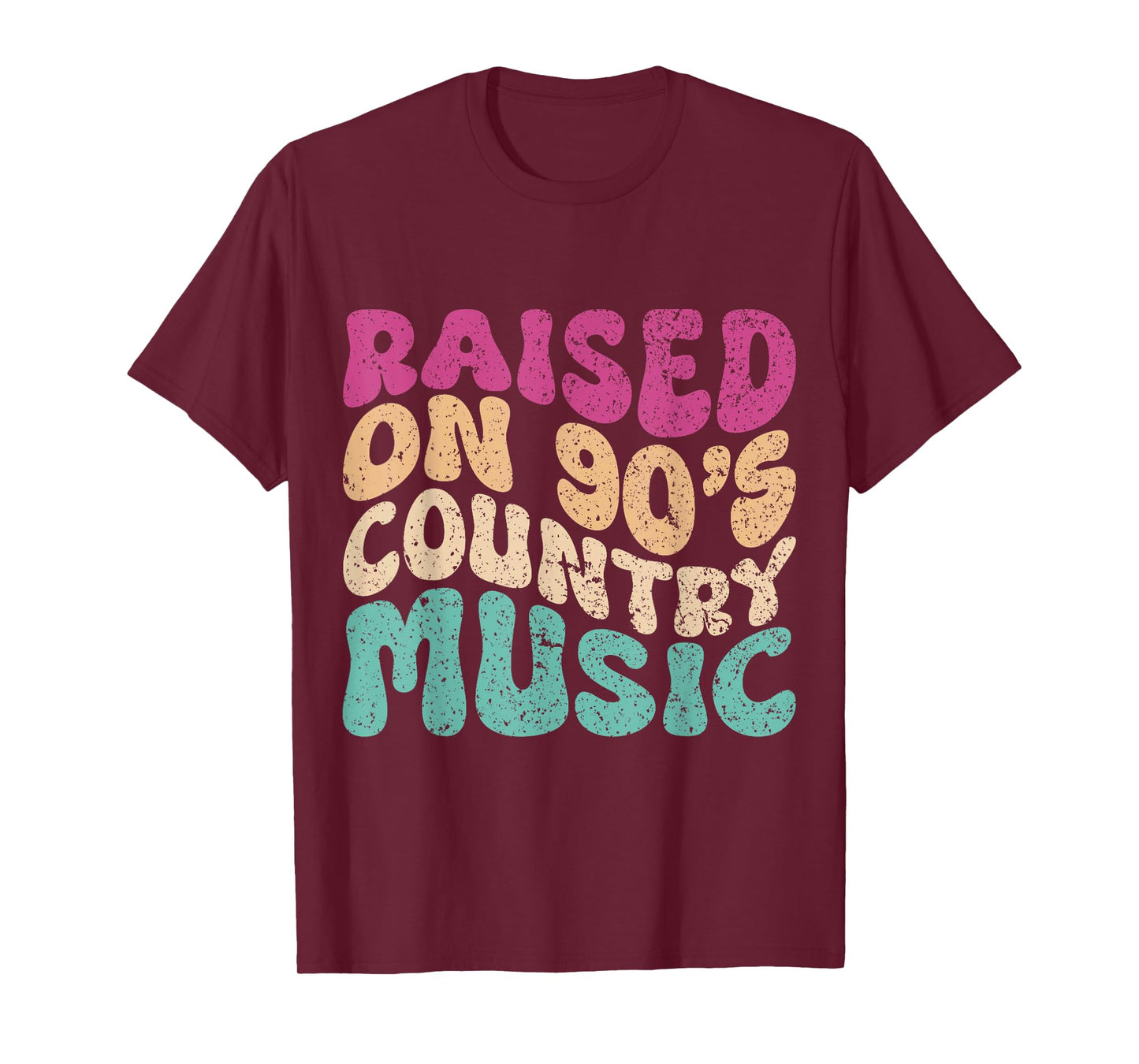 Raised On 90s Country Shirt Womens Cute Country Music Shirt T-Shirt