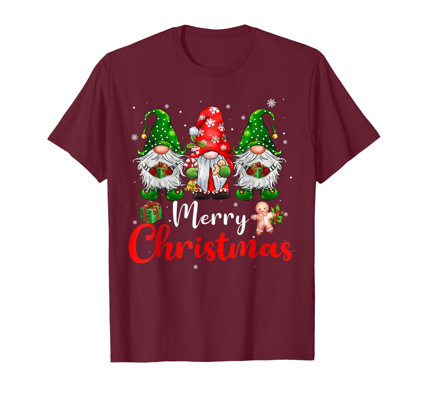 Merry Christmas Gnomes Xmas Family Men Women T-Shirt